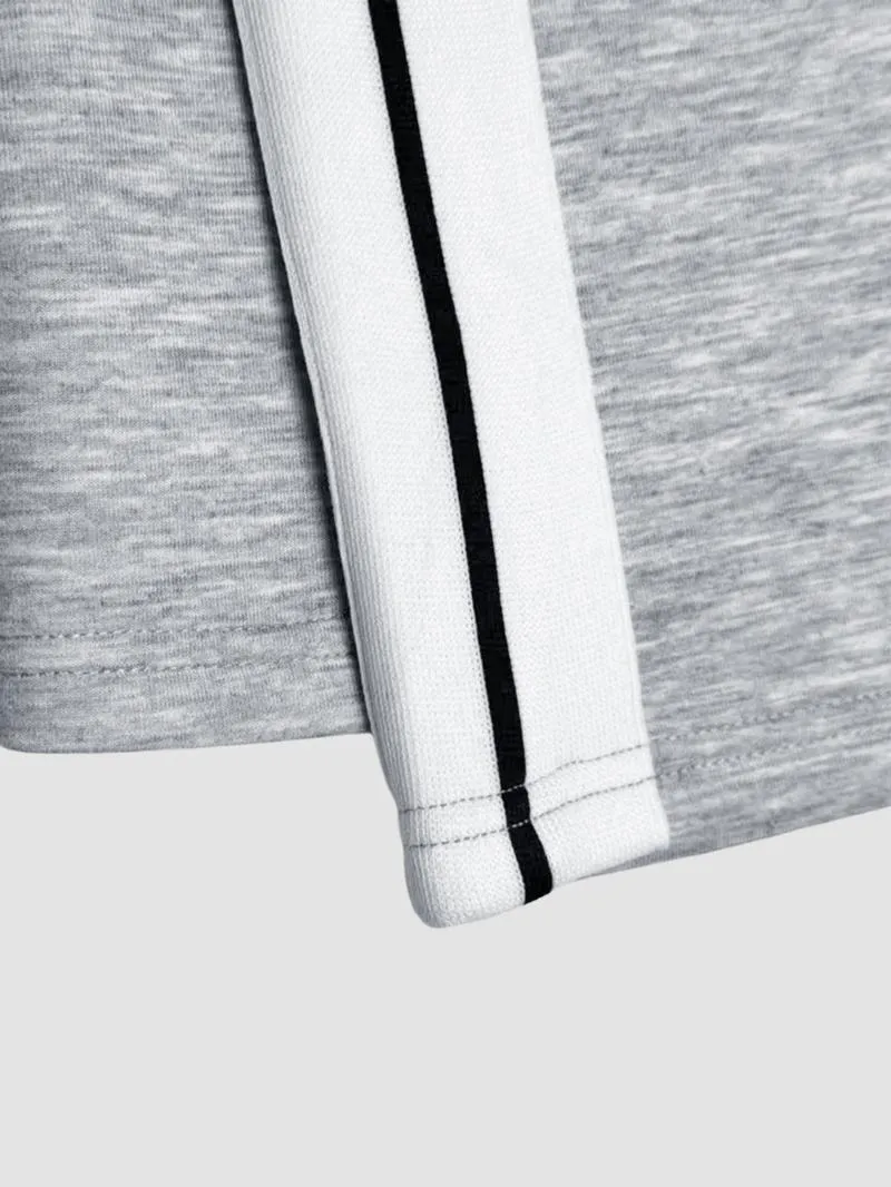 Women's Striped Print Blazer Jacket & Wide Leg Pants Set