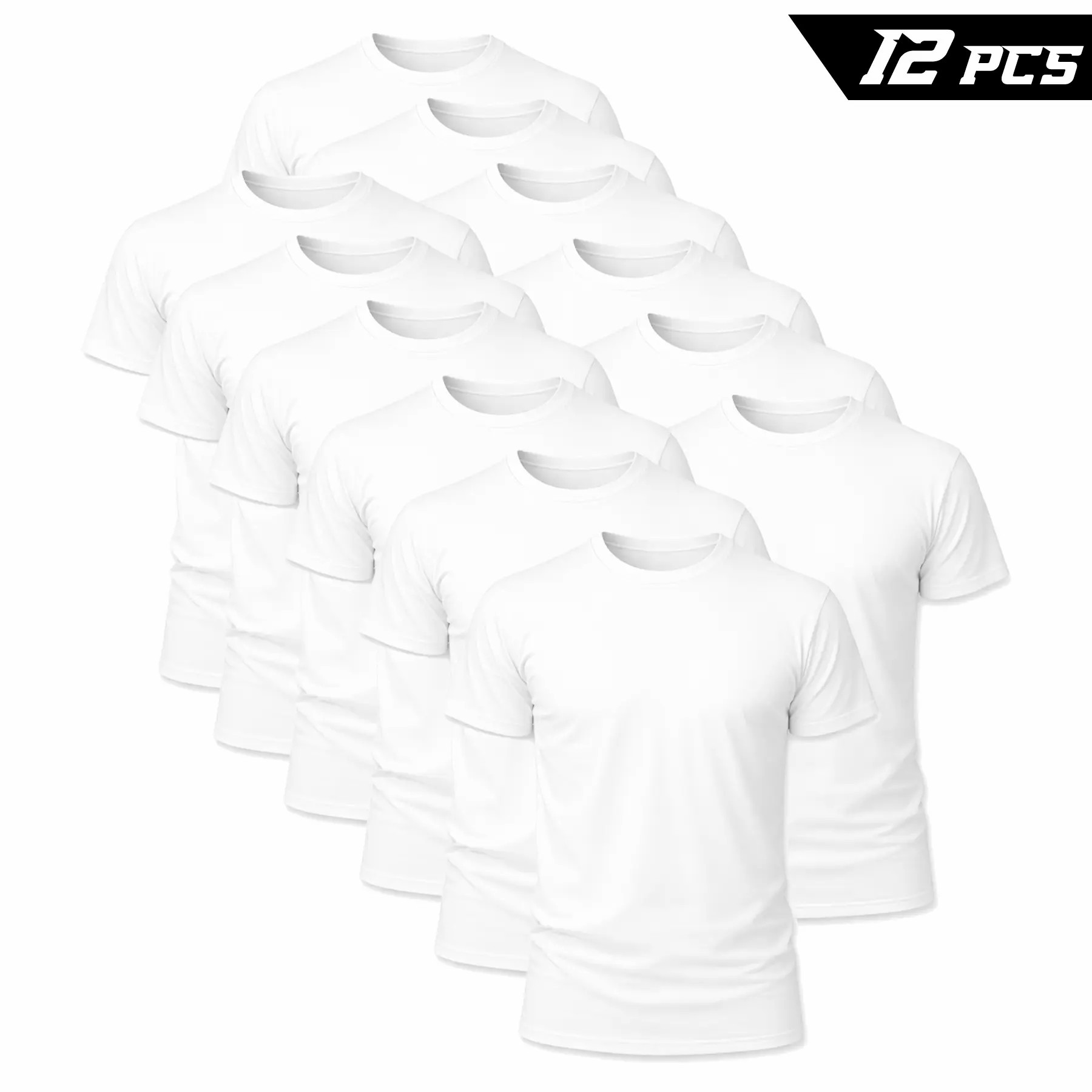 12-Pack $29.99 The more you buy,the lower the price. Stock up! Men's Black Crew Neck T-Shirt