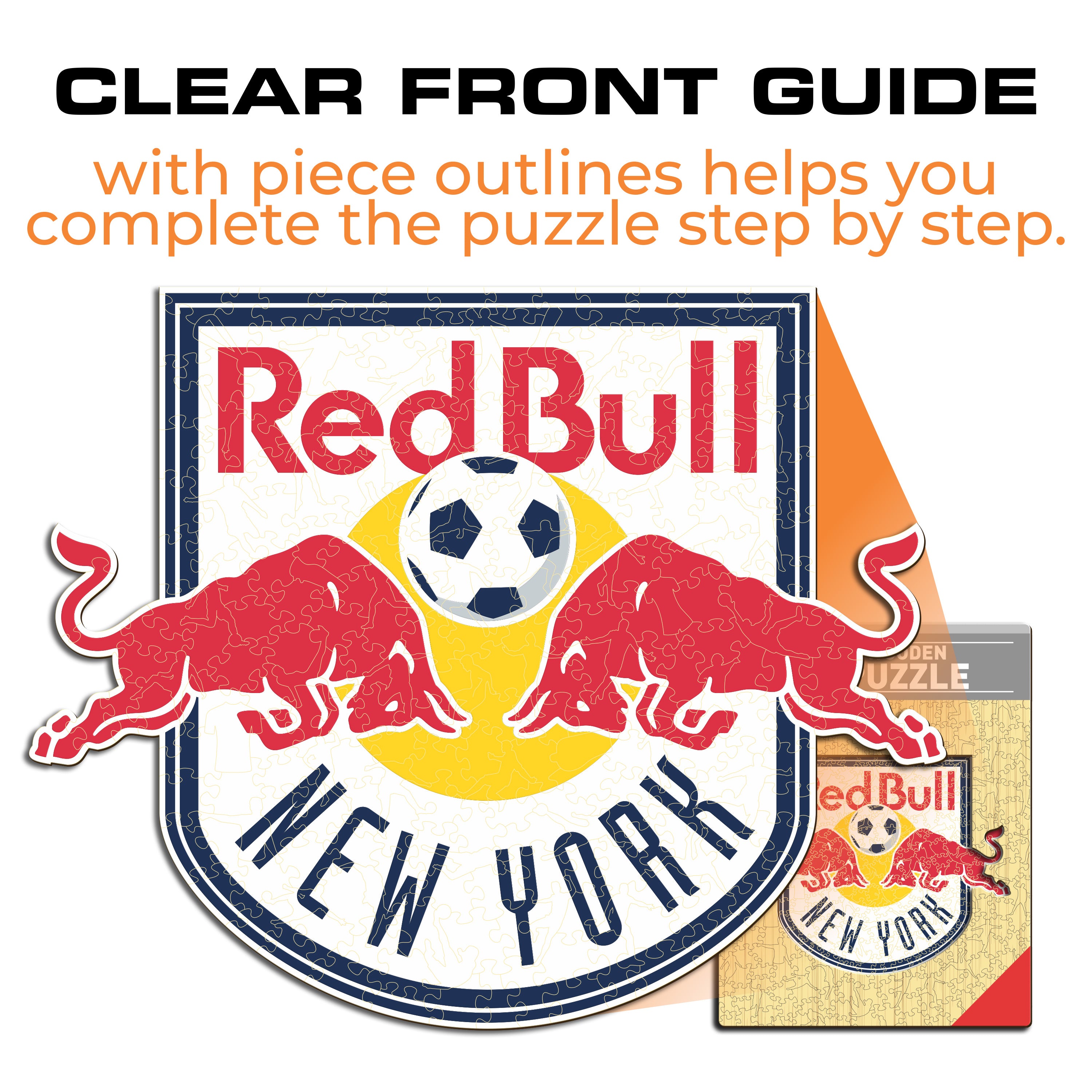 New York Red Bulls® Logo - Wooden Puzzle