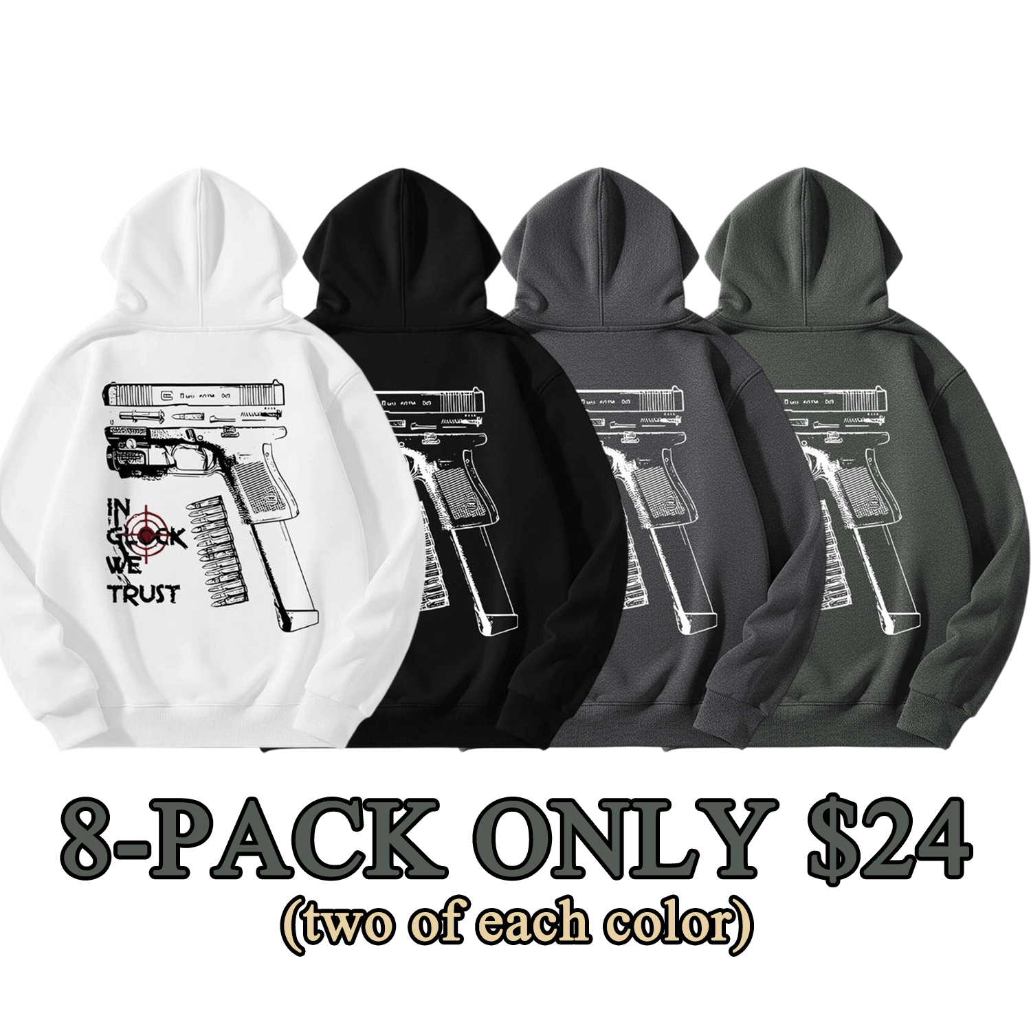 Unisex “In We Trust” Graphic Pullover Hoodie