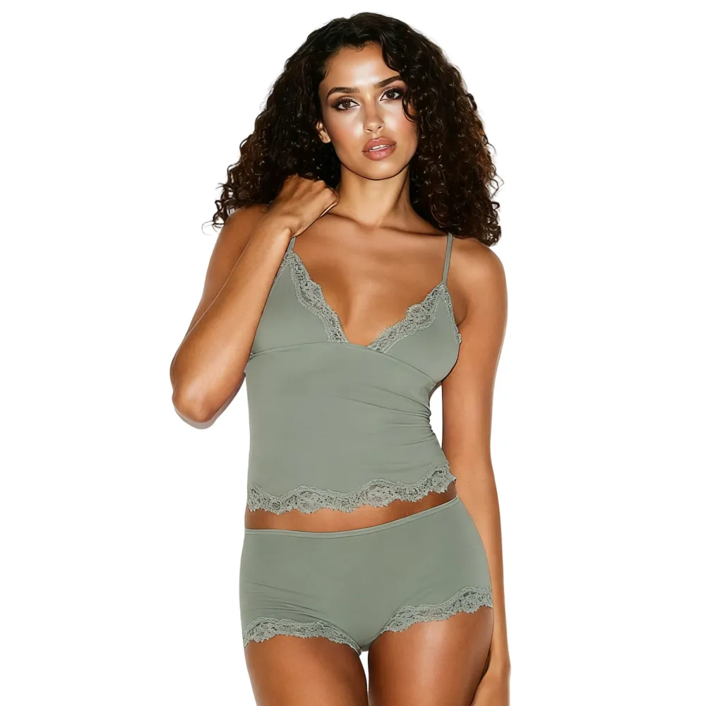 Women's Sexy Lace Wirefree Breathable Bralette & Panties Set