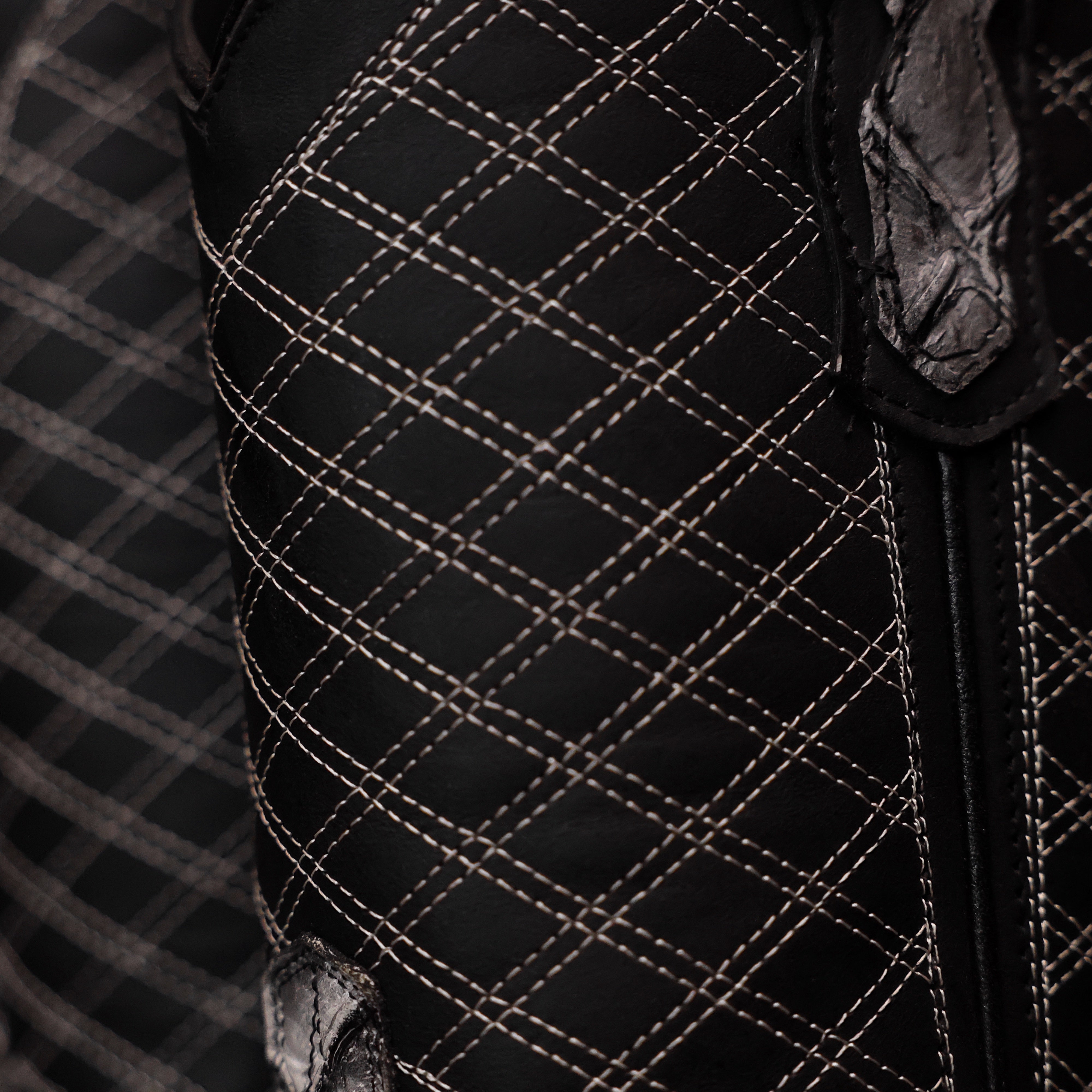 Eclipse Pirarucu Leather Boots - Square Toe