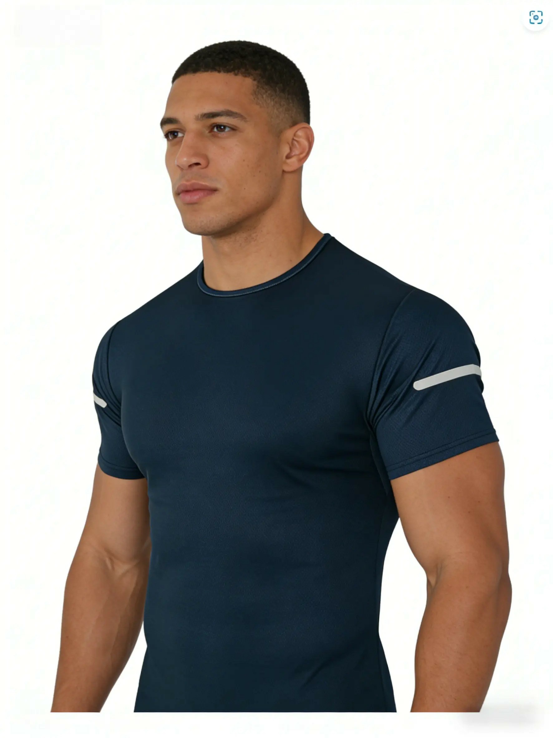 Men's Quick-Dry Reflective Stripe Performance T-Shirt