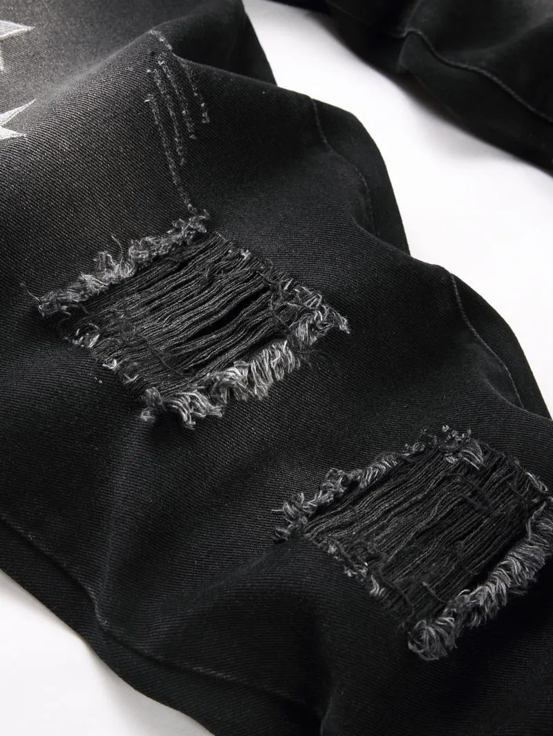 Men's slim-fit fashionable jeans