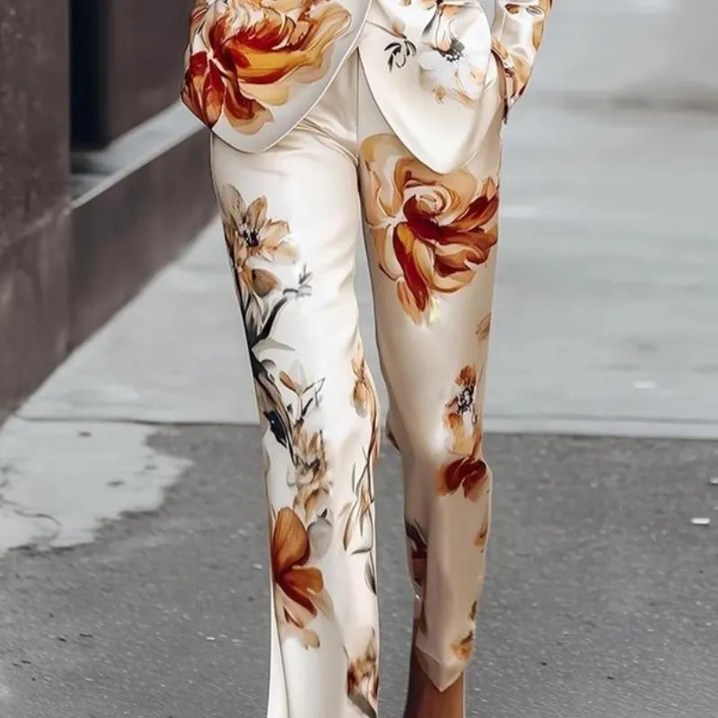 Two-piece Set Women's Floral Print Se