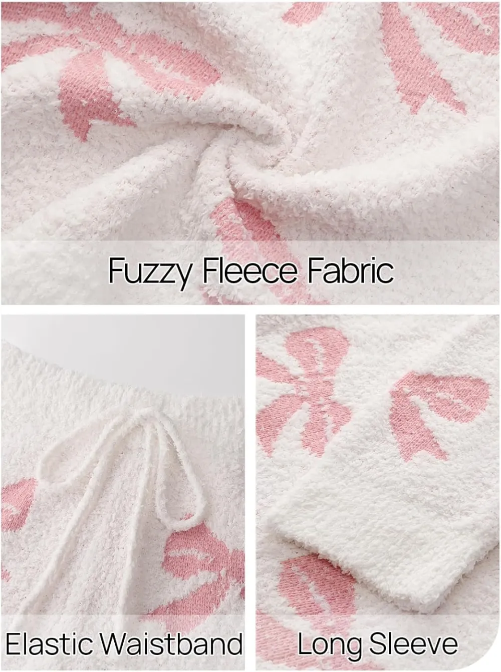 Womens Pajama Sets 2025 Fall Lounge Sweater Set