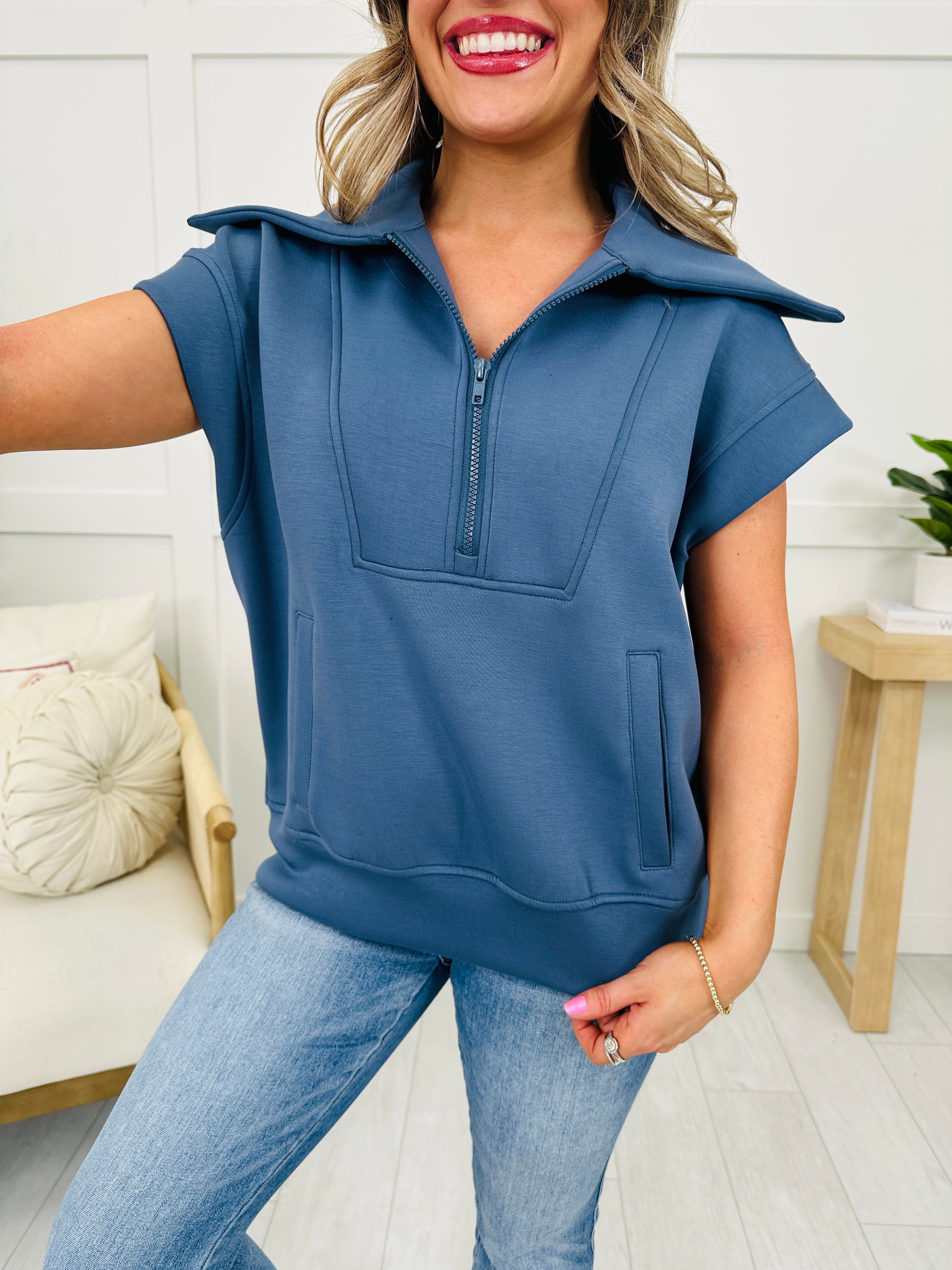 Super Scuba Short Sleeve Pullover- Multiple Colors!