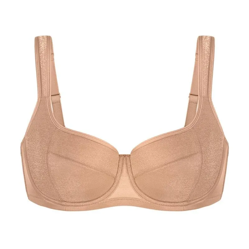 Night Lightly Padded Demi Bra Soft Supportive Fit Plus Size Balconette