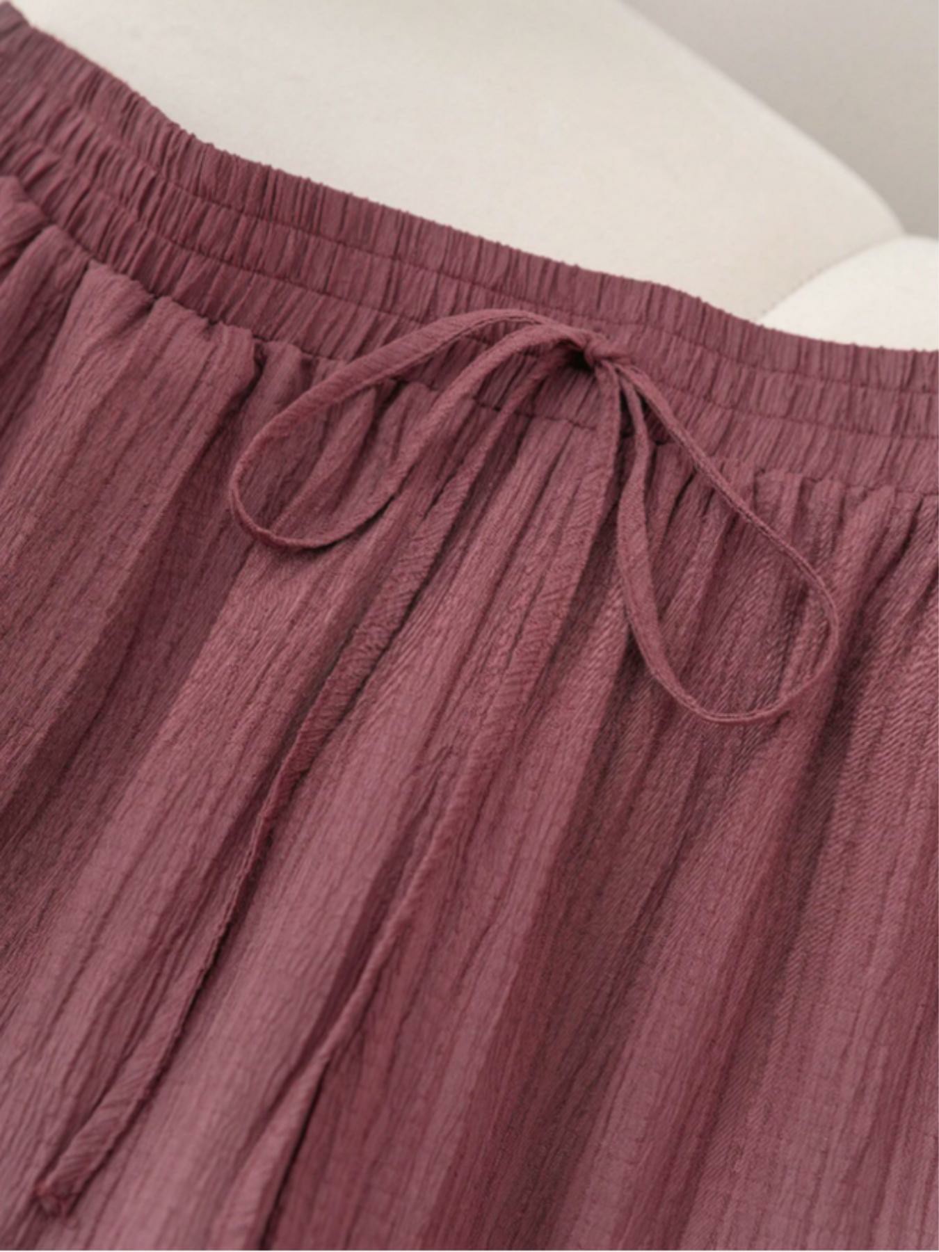 Women’s Solid Color Wide Leg Pants – Casual Comfy Everyday Trousers