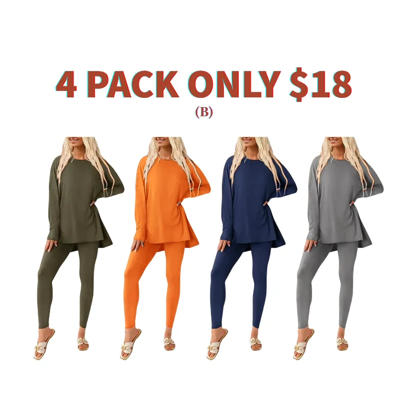 Women's tunic top and leggings set