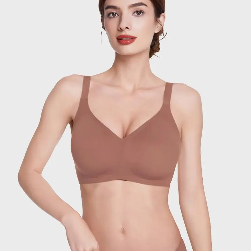 Jelly Wireless Women Comfortable Push Up Bras
