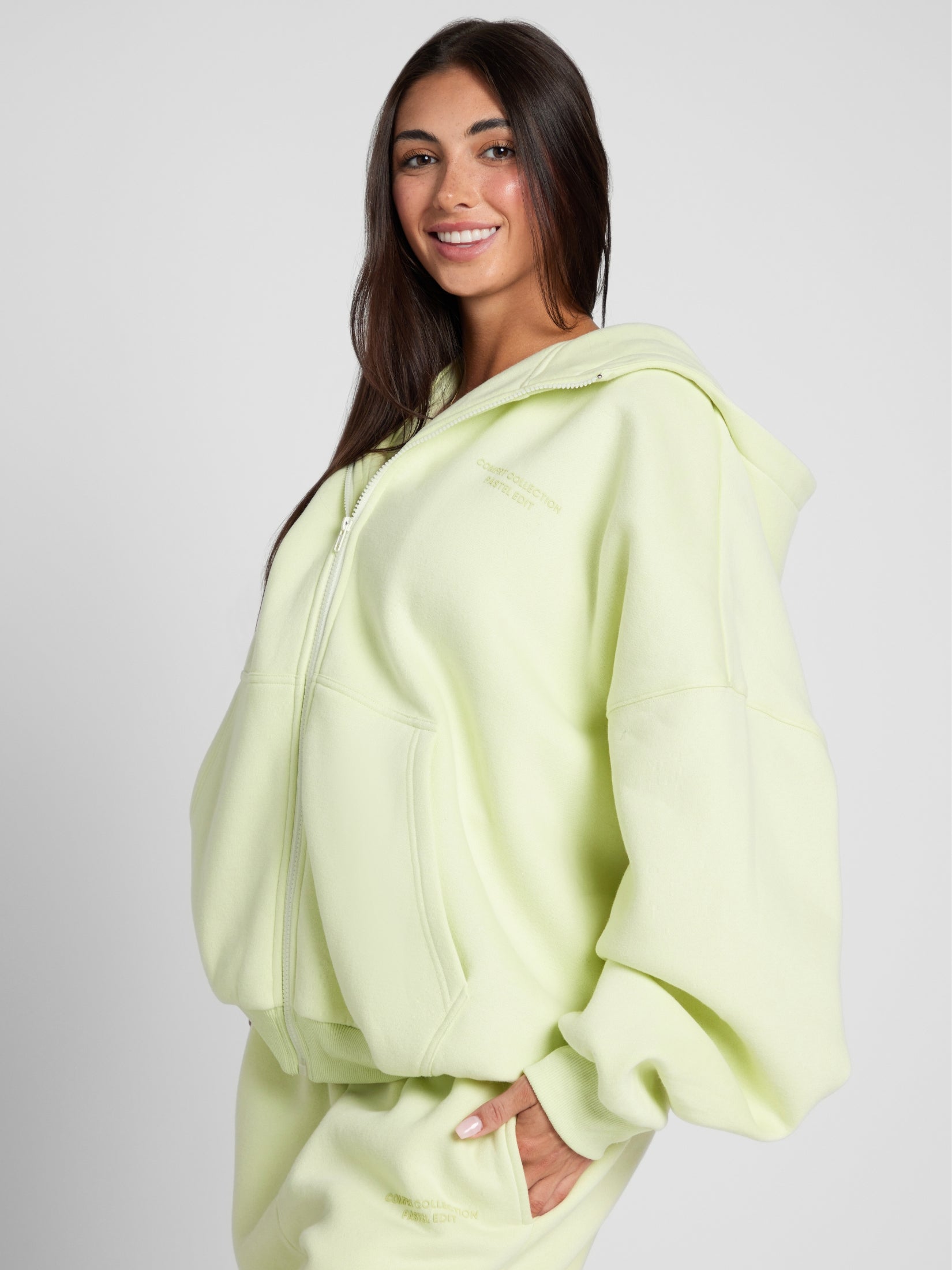 Pastel Zip Hoodie