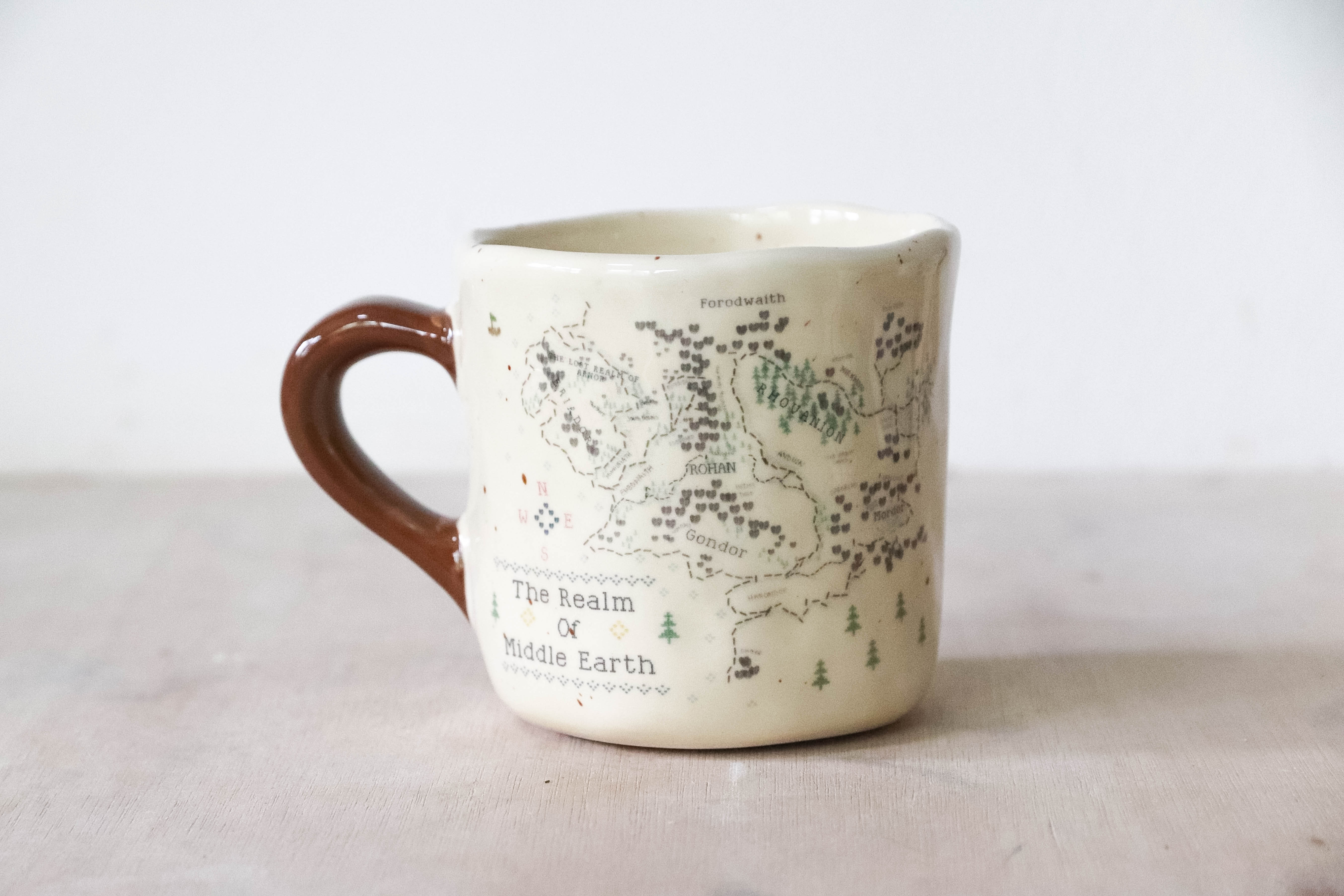 Embroidered Map Small Mug