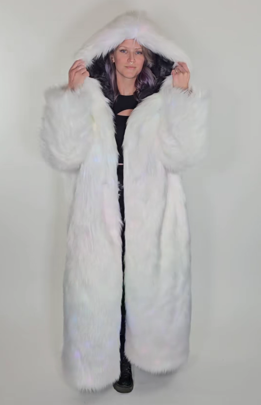 Snow Angel Glow: The Weighted Coat That Lights Up the Night