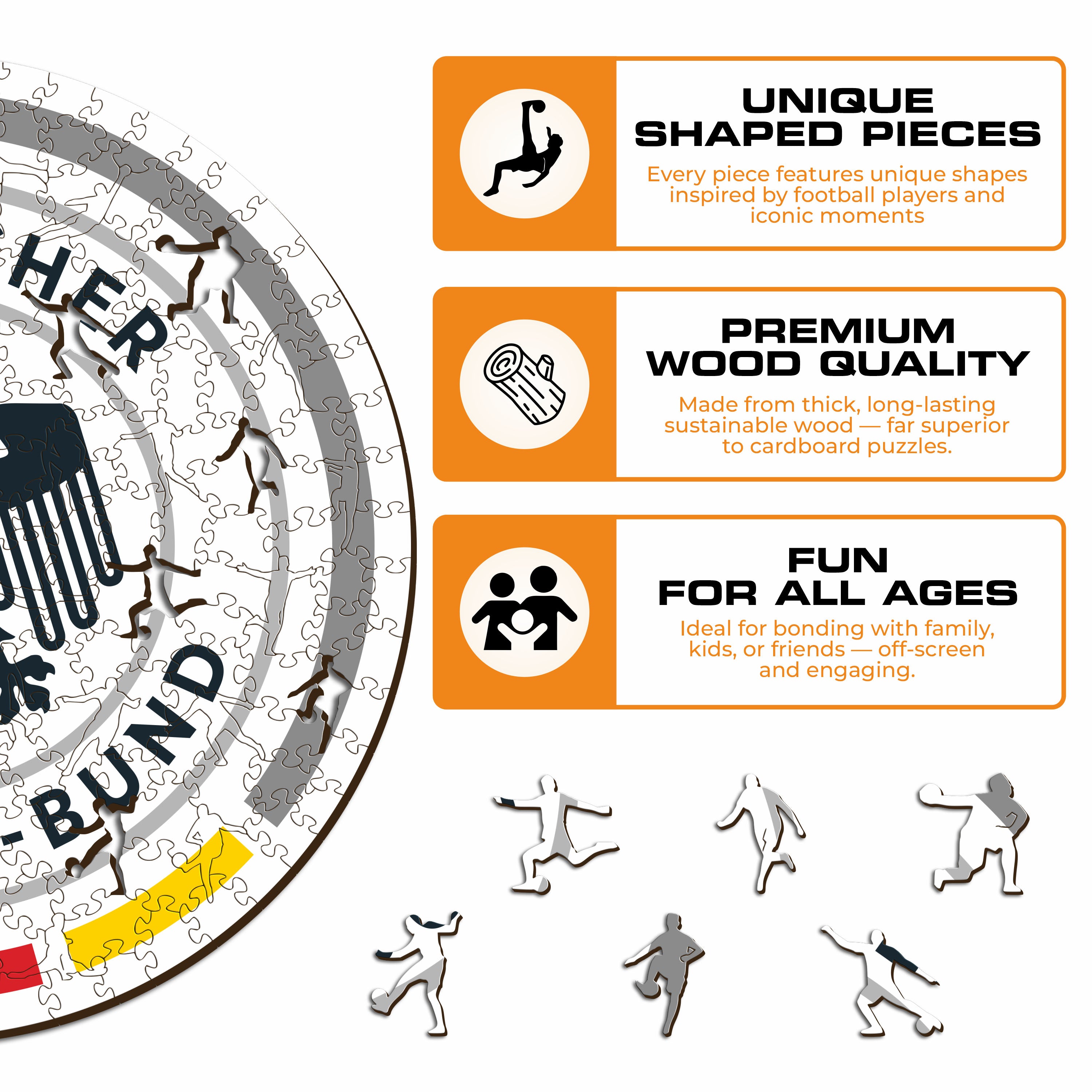 Germany® Eagle Logo - Wooden Puzzle