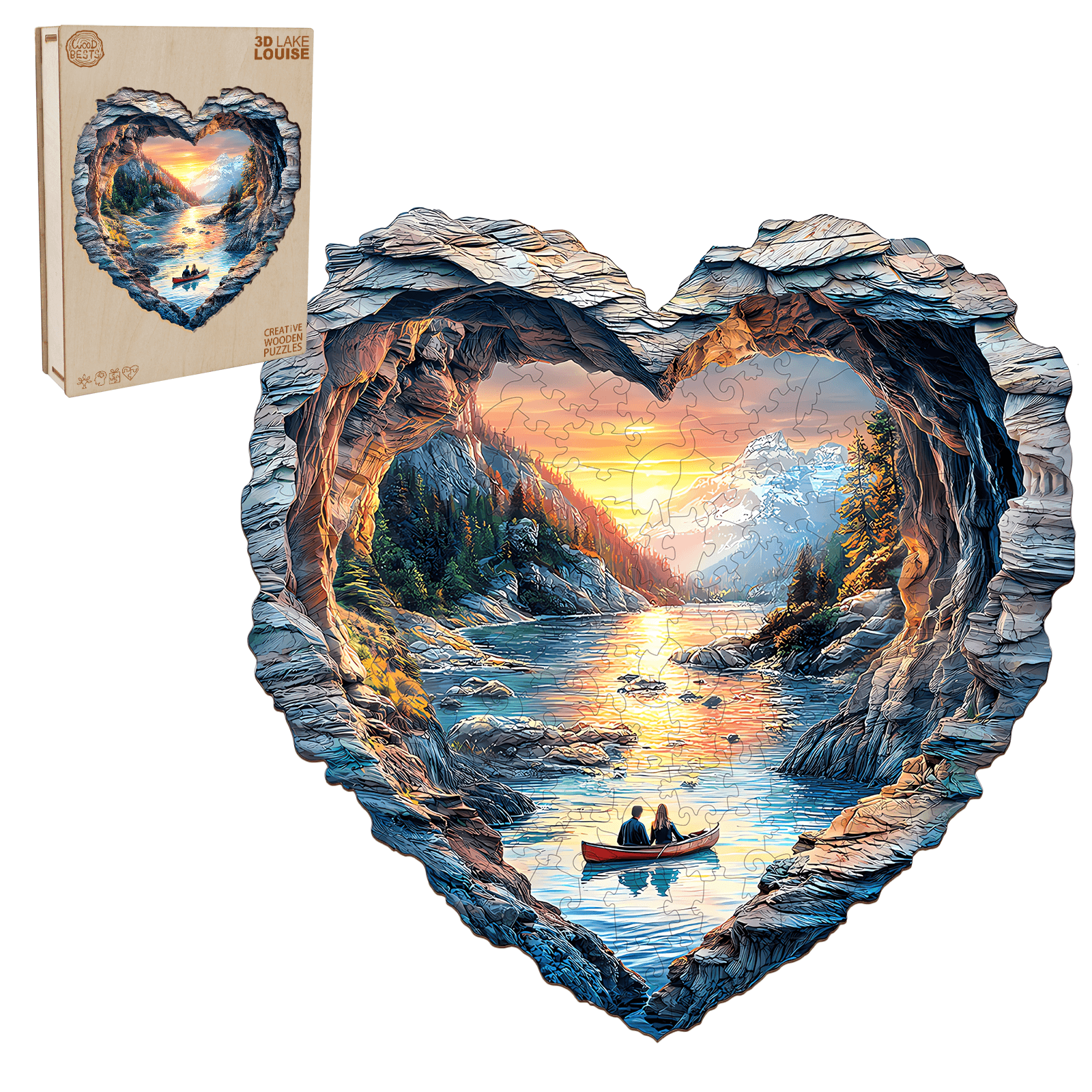 3D Lake Louise Wooden Jigsaw Puzzle