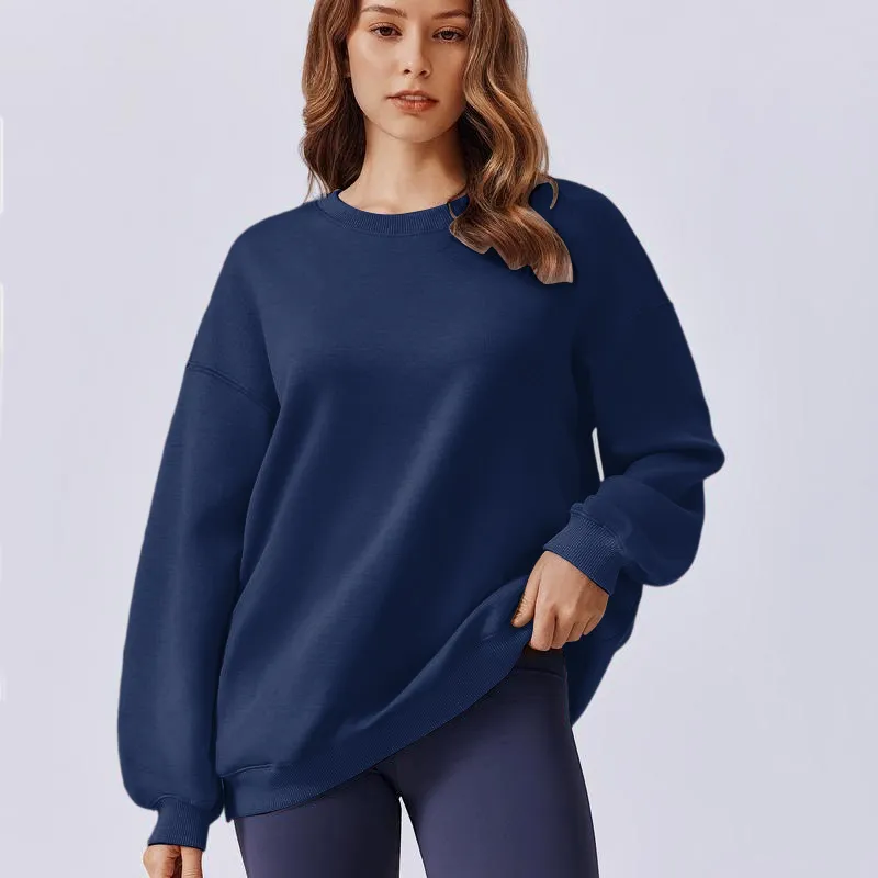 Women's Oversized Sweatshirt 2025 Spring Outfit Long Sleeve