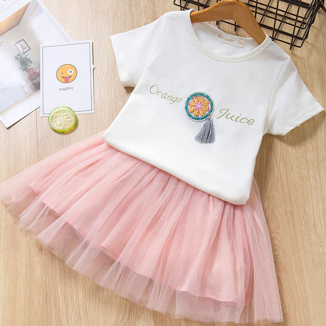 Casual Fashion Baby Girl Clothing Set