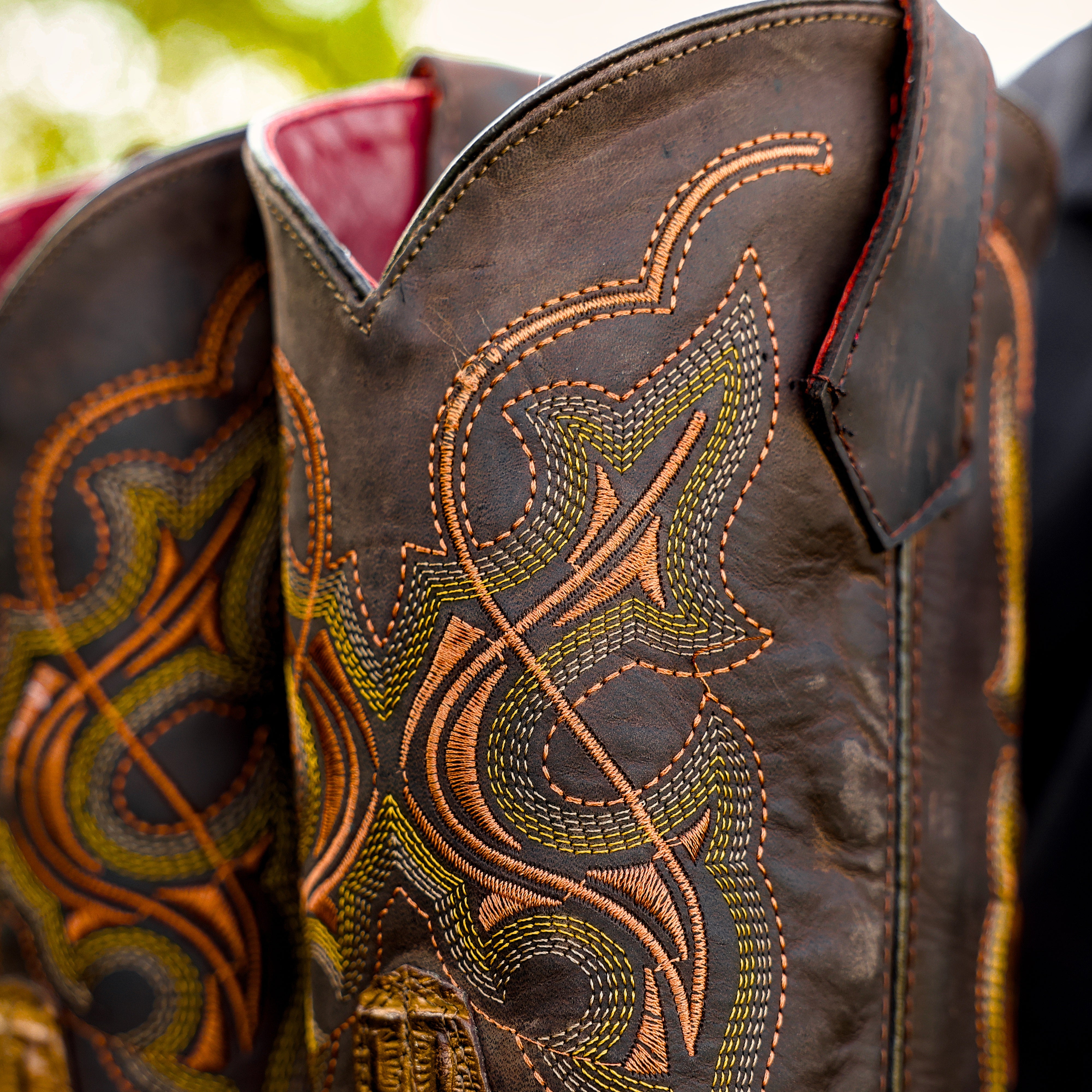 Honey Caiman Hornback Leather Boots With 3D Lightweight Sole - Composite Toe