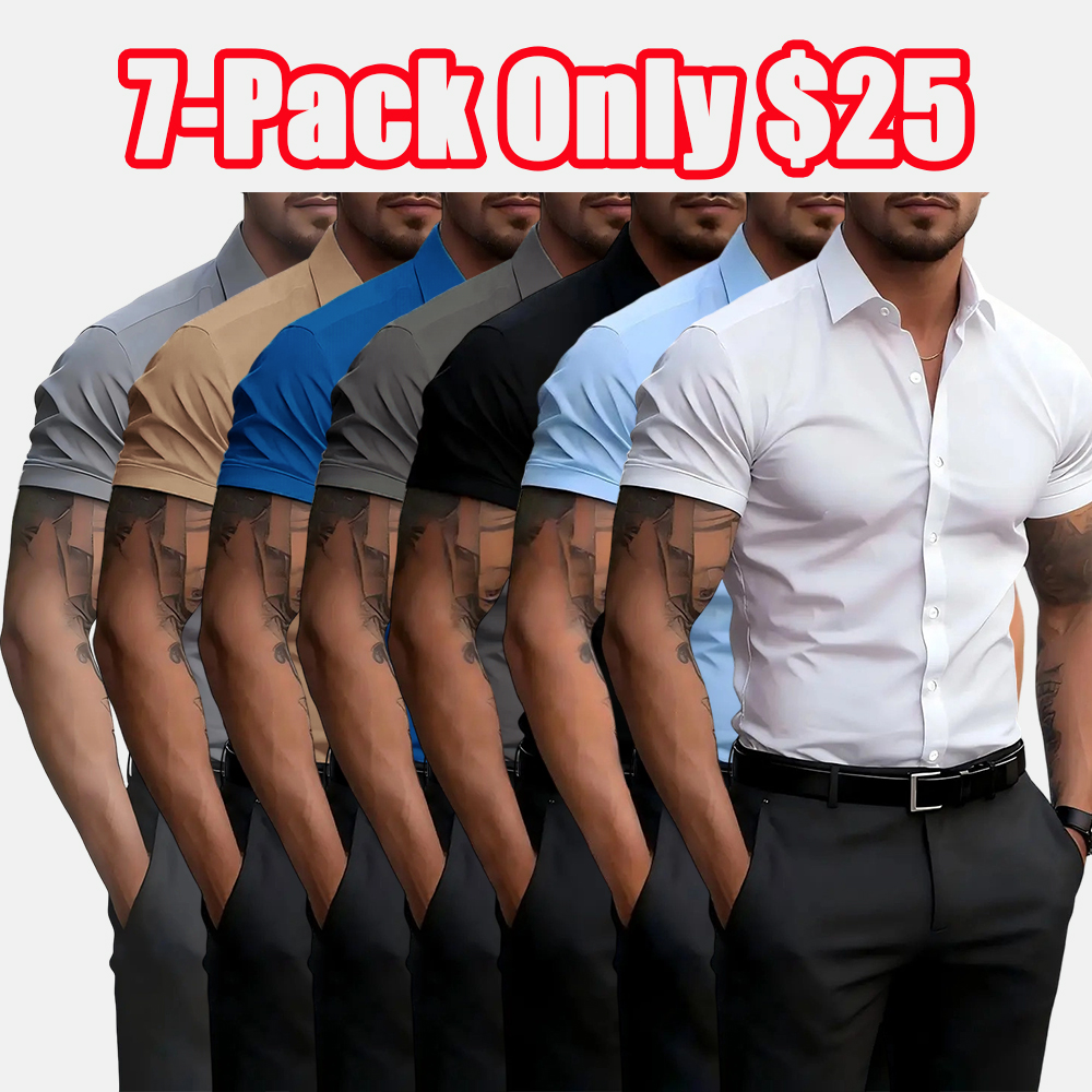 Men’s Short-Sleeve Button-Down Shirt