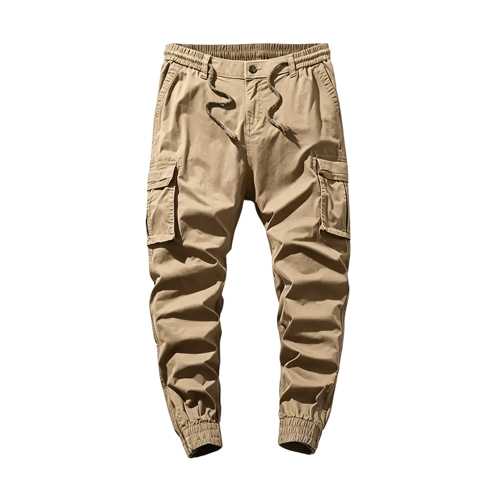 Men’s Military Green Cargo Pants – Stretch Tactical Work Pants with Multi Pockets & Zippered Cuffs