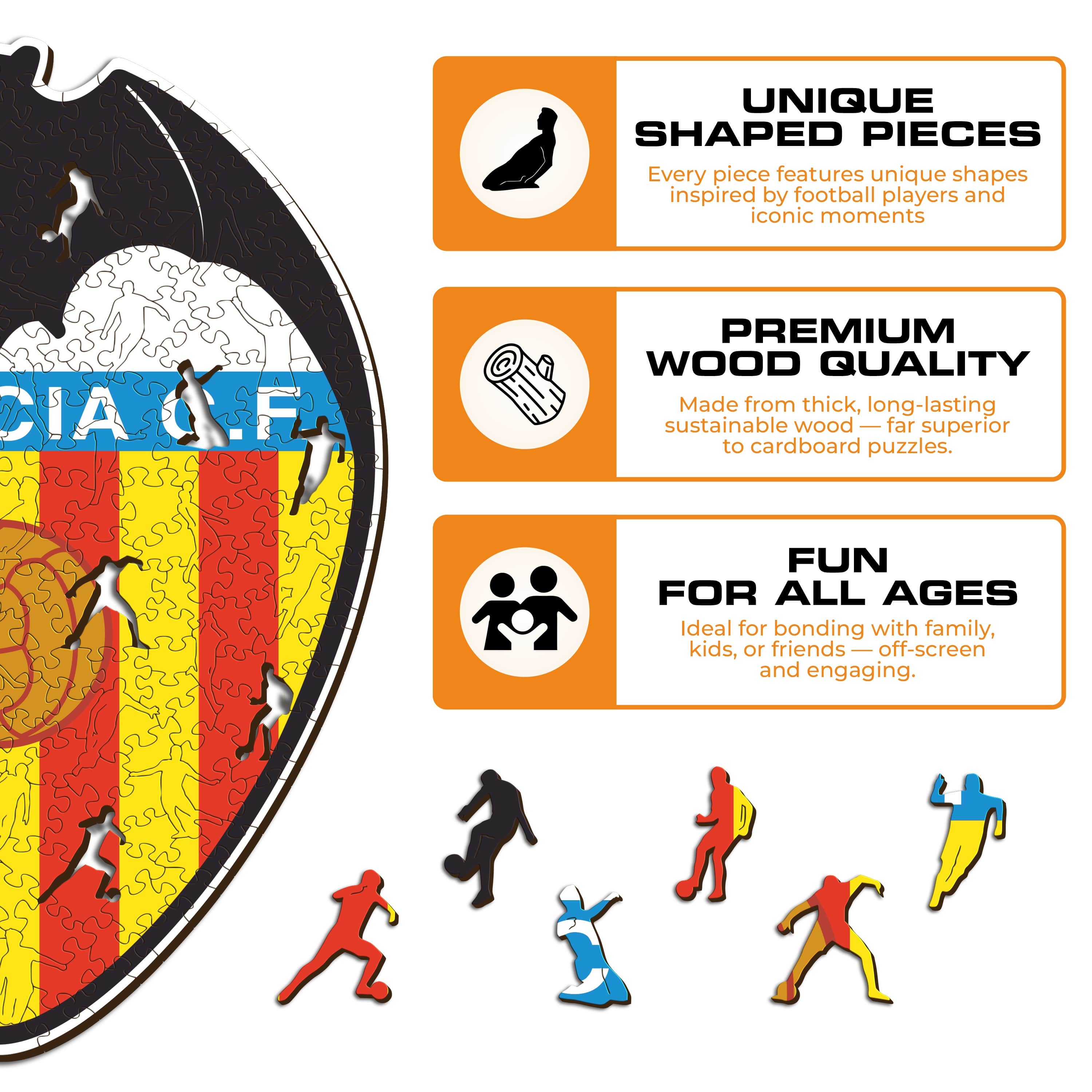 Valencia CF® Logo - Wooden Puzzle