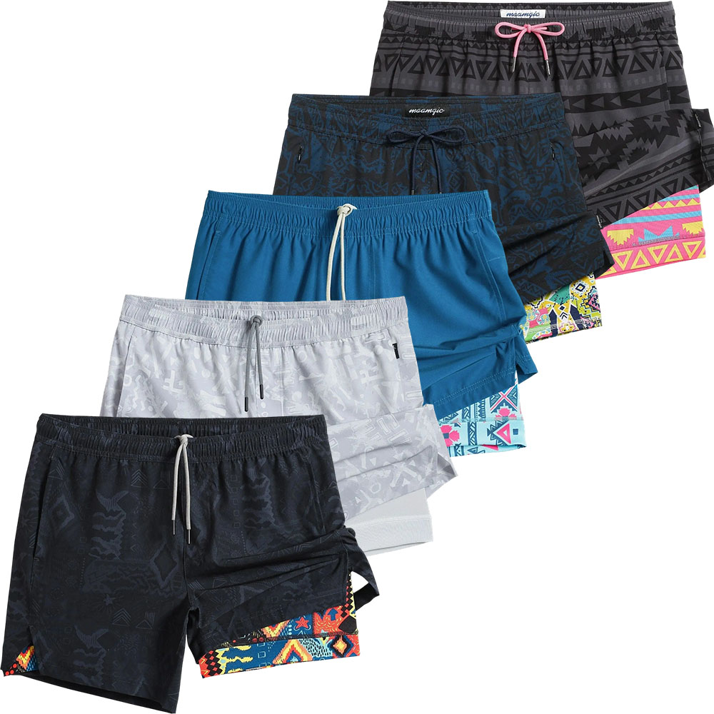 2 in 1 Stretch Short Lined Black Mayan Gym Shorts, Breathable Comfort Workout Athletic Training Shorts with Phone Pockets,Lightweight Quick Drying Drawstring Sports Shorts for Gym Fitness,Outfits Going Out Outfit, Menswear Clothes Bottoms