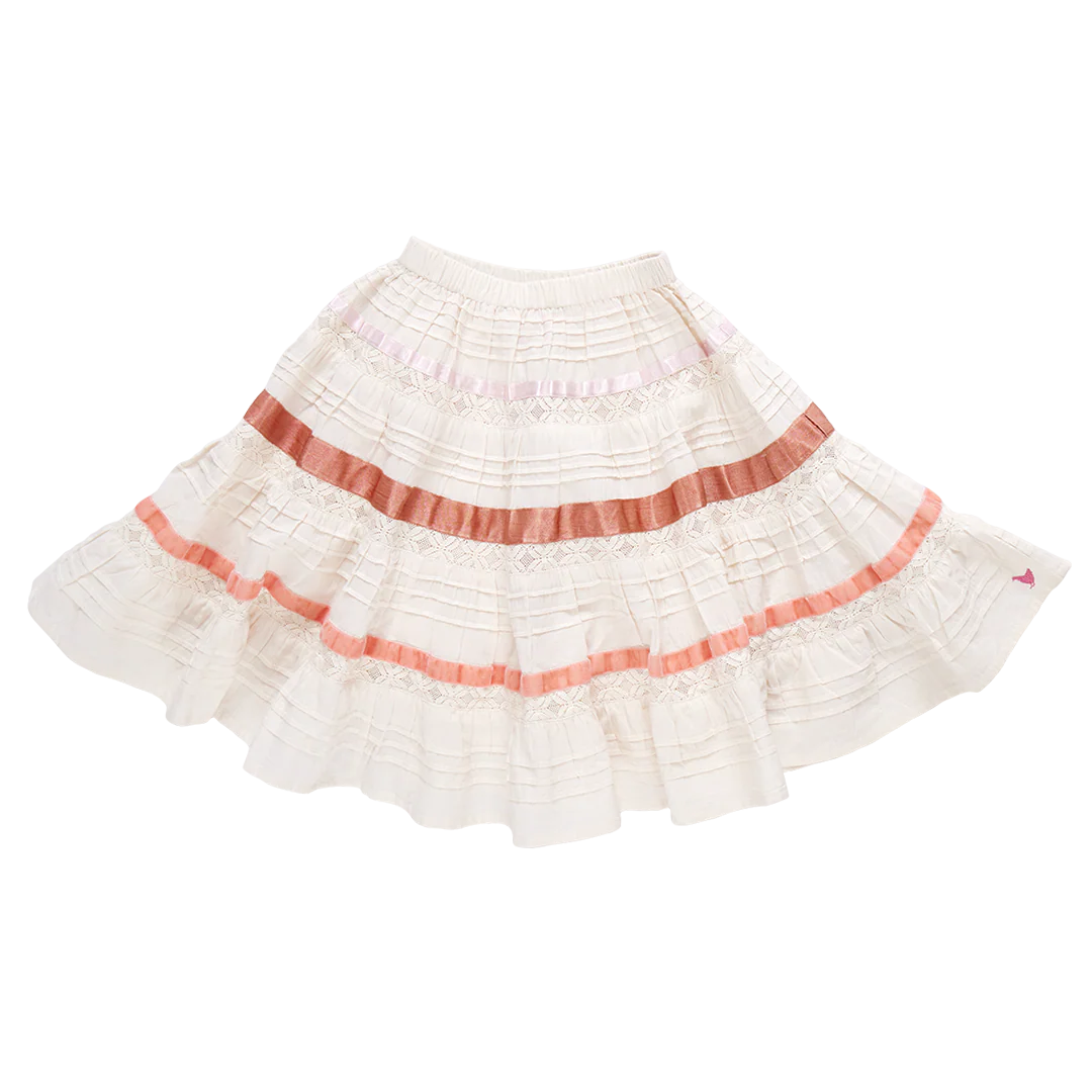 Girls Lorin Skirt - Antique White