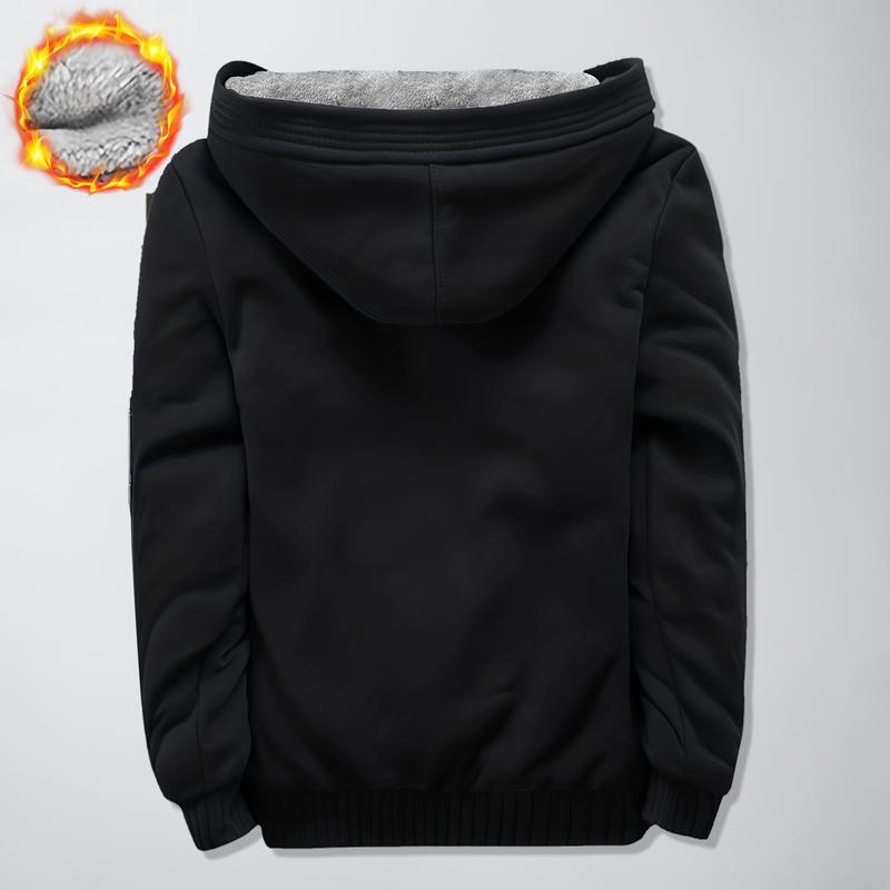 Men’s Thick Fleece Lined Hoodie Jacket
