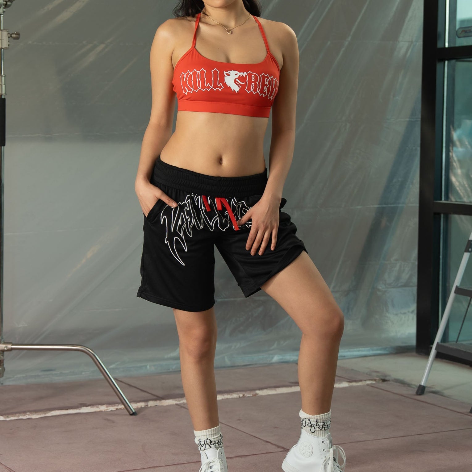 RELAXED CUT SHORTS CLASSIC - BLACK / WHITE