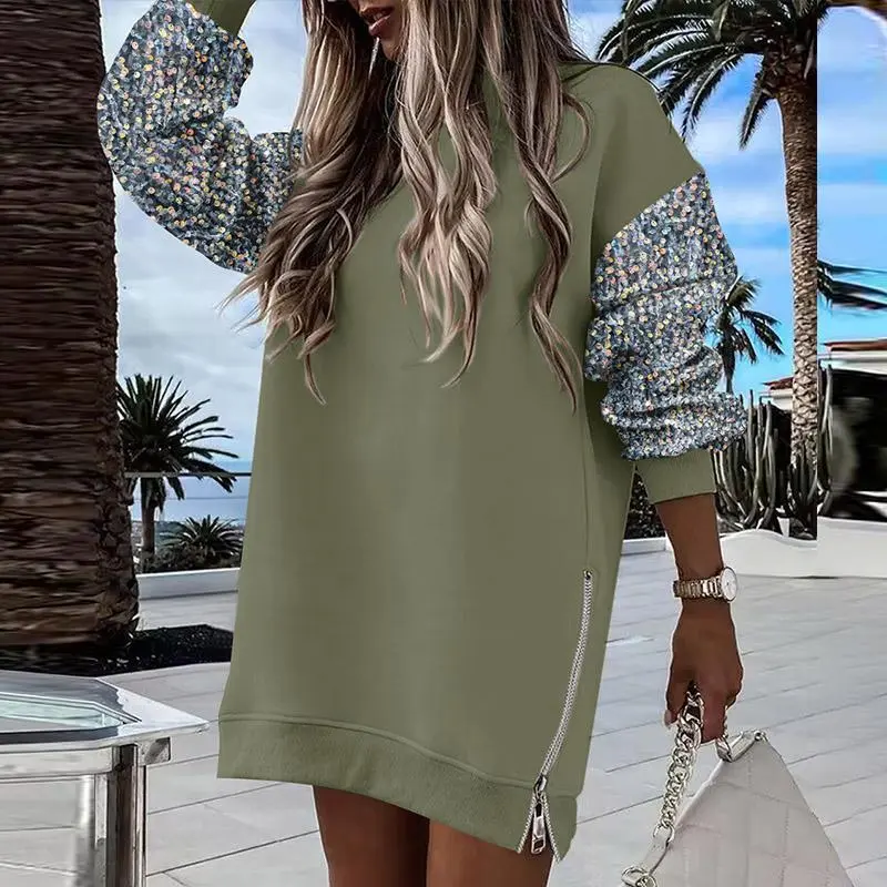 Womens Long Sleeve Pullover Sweatshirt