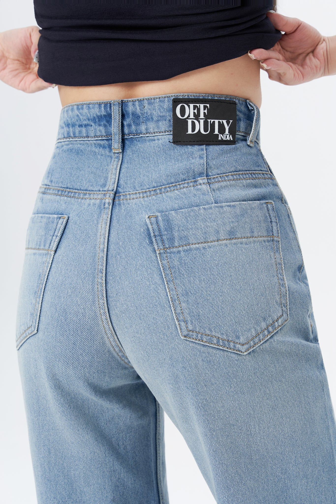 Bling Bleach Wide Leg Jeans