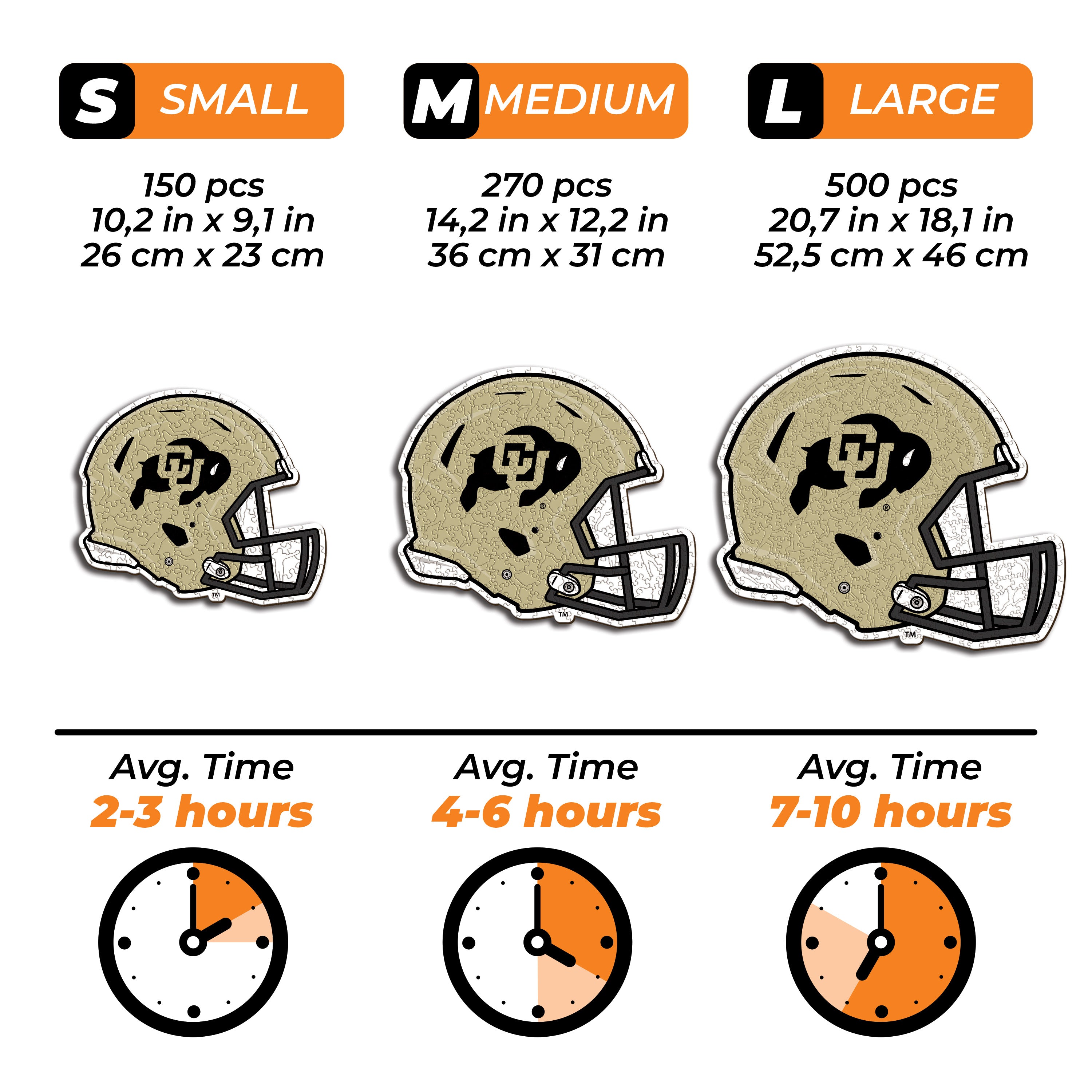 University of Colorado Helmet - Wooden Puzzle