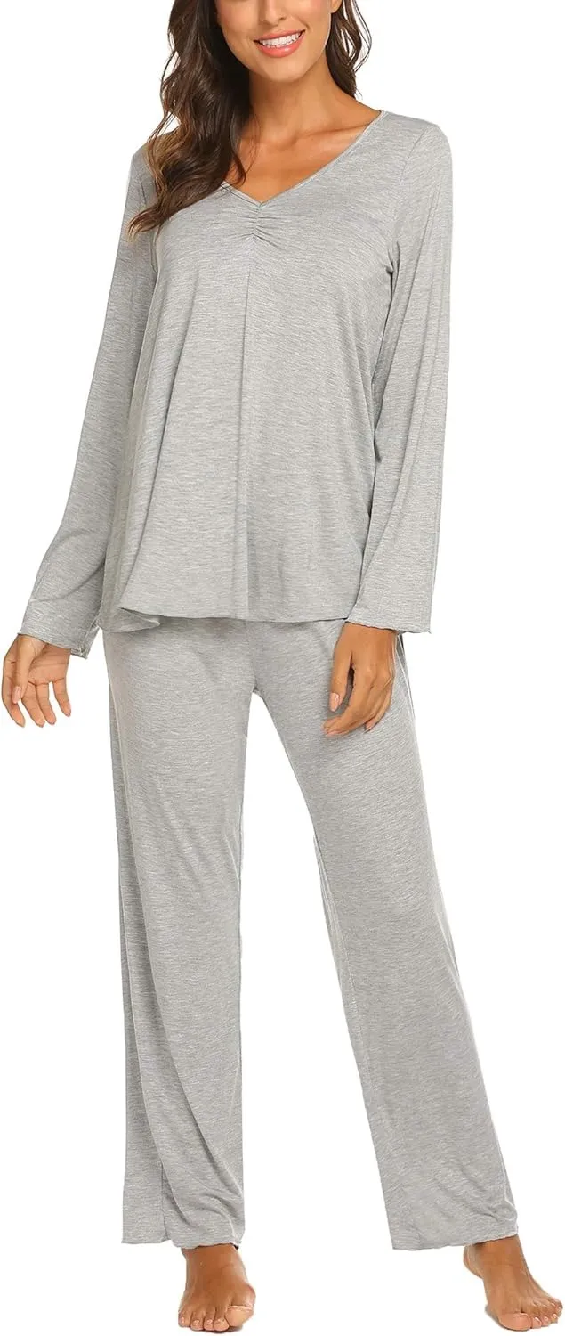 Womens Pajama Sets 2 Piece Lounge Set Fall Winter Pajamas