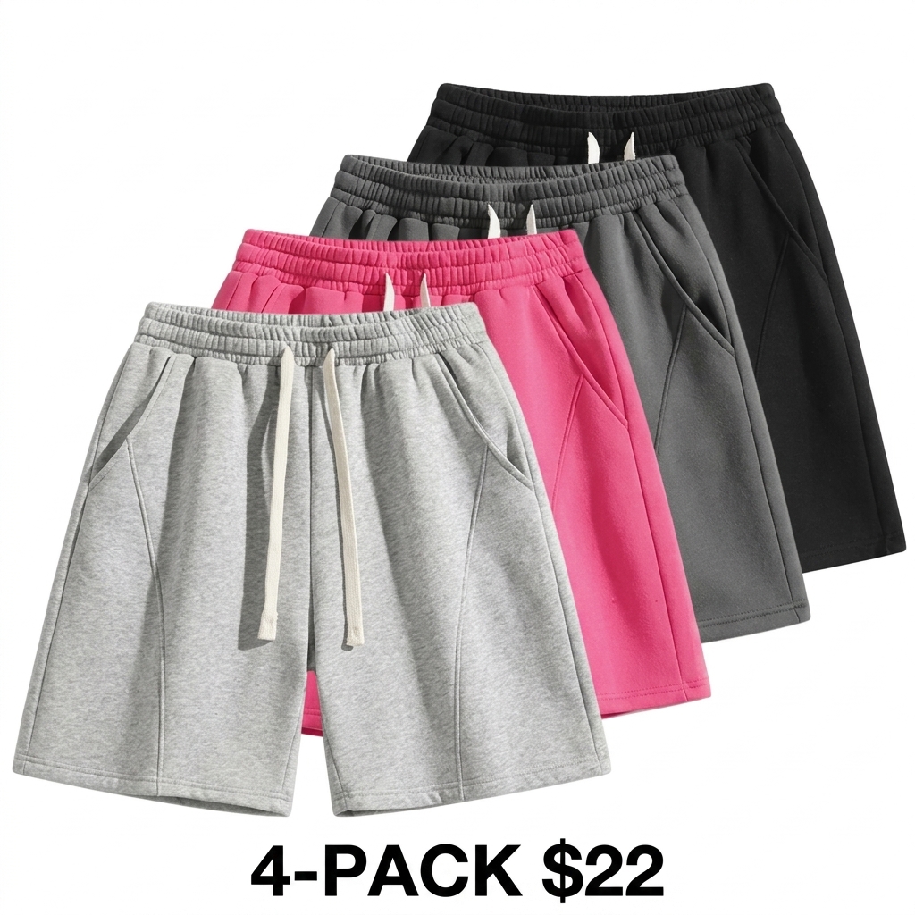 Men's Lightweight Breathable Shorts – Pocket & Drawstring Waist for Gym & Casual