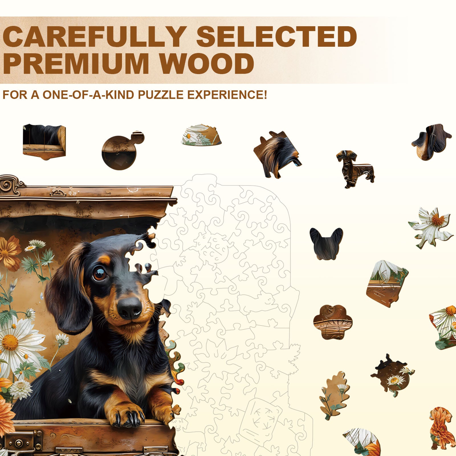 Puppy’s Adventure Wooden Jigsaw Puzzle