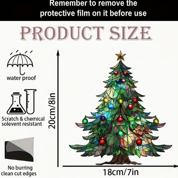 🎄🌈Christmas Tree Sun Catcher(2D Acrylic)