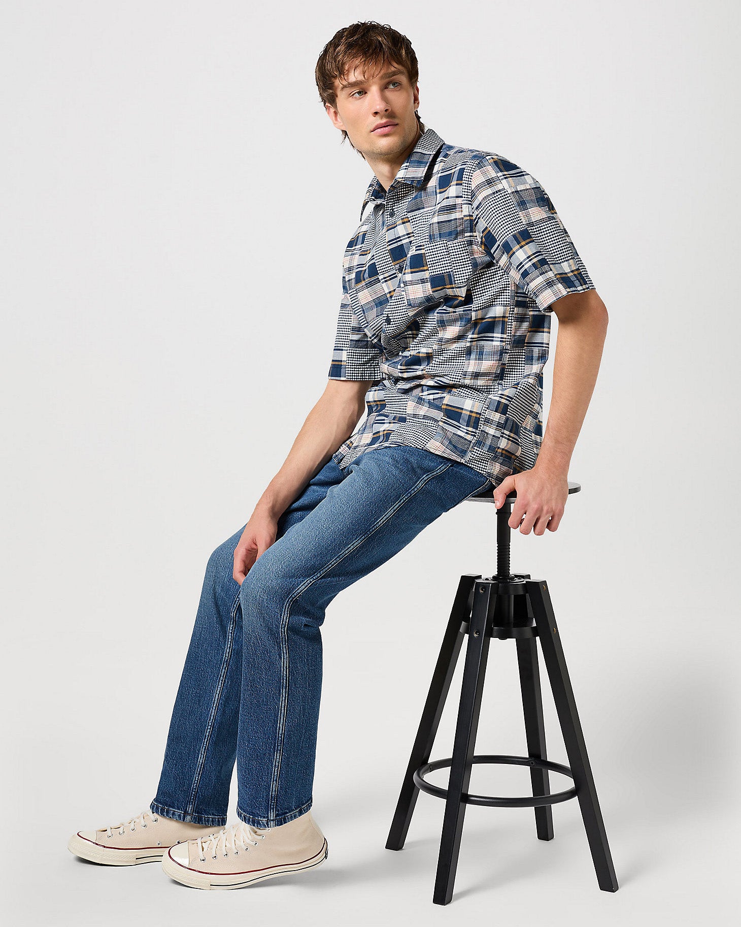 Frontier Relaxed Straight Mens Jeans - Seeing Double