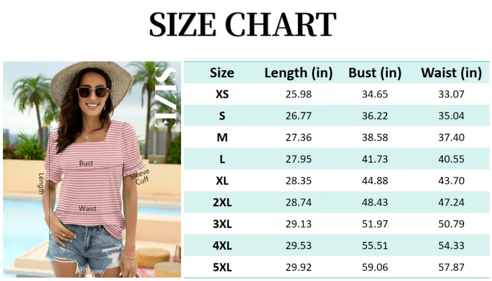 Square Neck T Shirts for Women