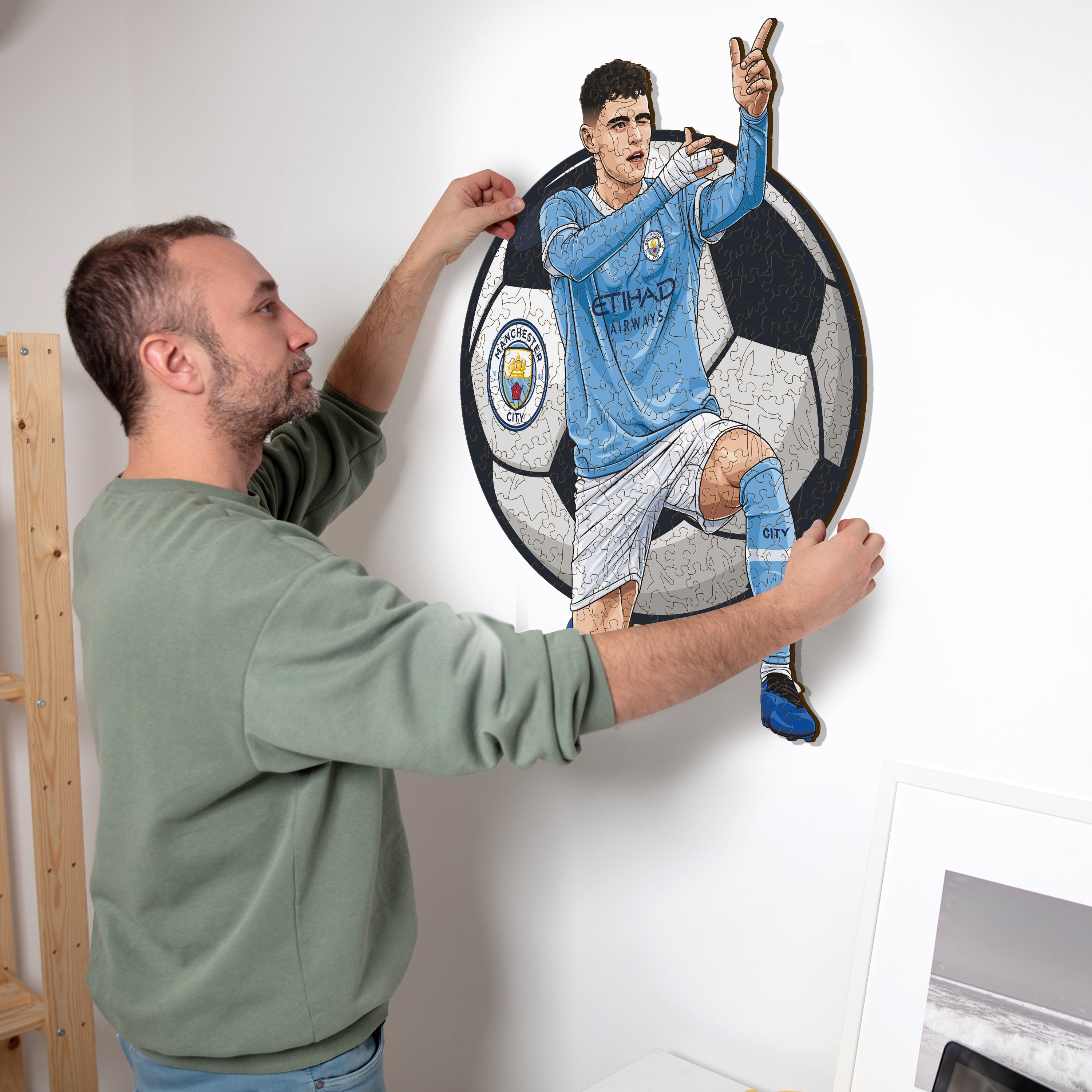 Phil Foden - Wooden Puzzle