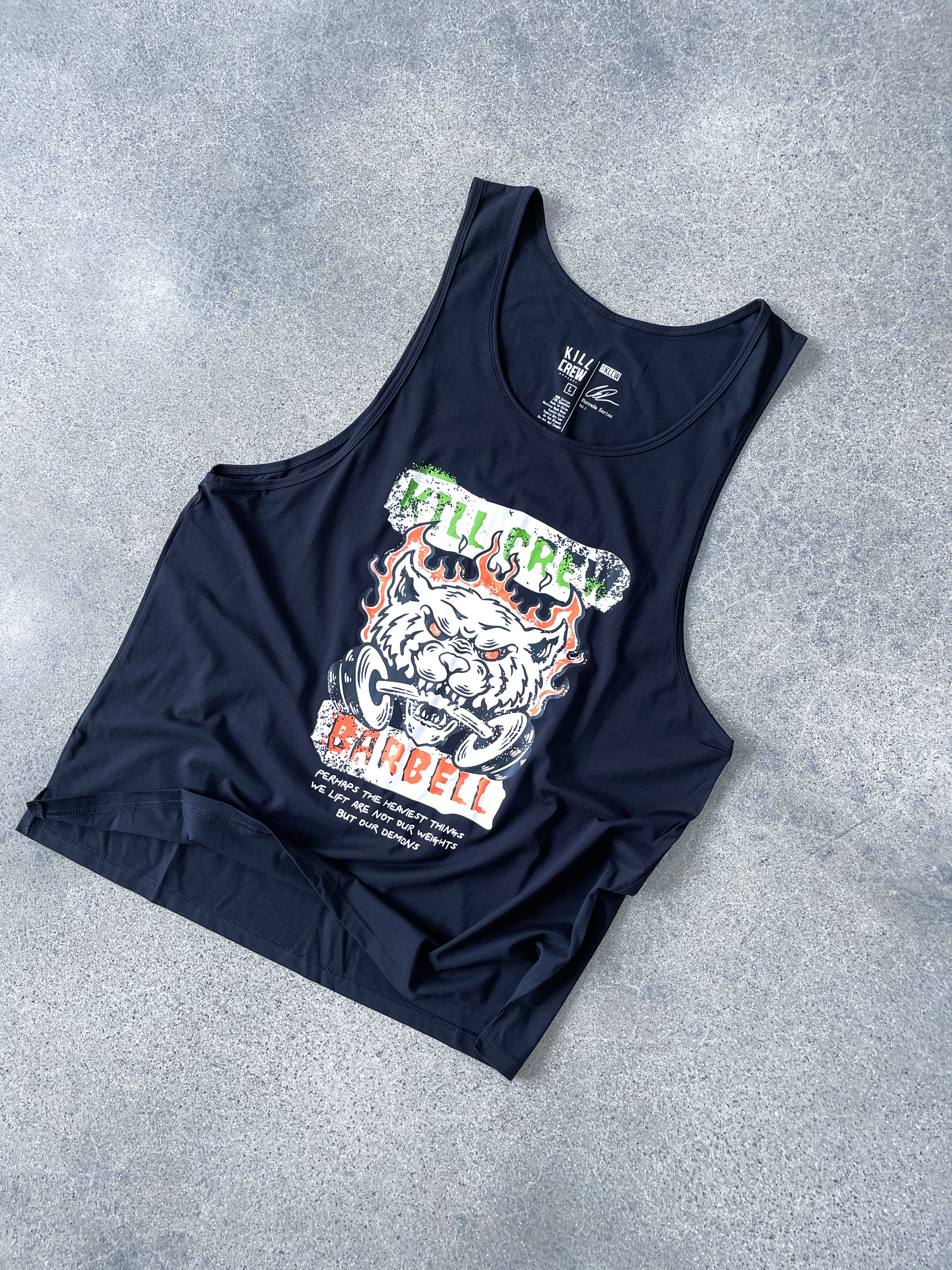 KILL CREW BARBELL TANK TOP - BLACK