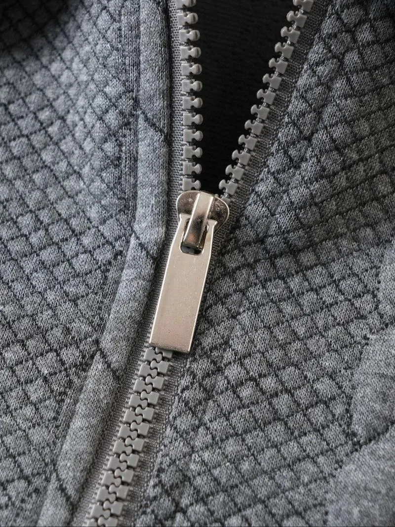 Men's Fall Winter Outfits Knitted Polo Neck Long Sleeve Sweatshirt for Daliy Wear