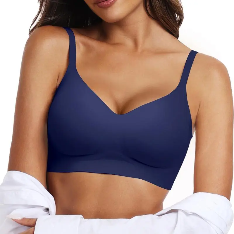 Womens Seamless Bra No Underwire Comfort Push Up Bras Buttery Soft Wireless Bralette