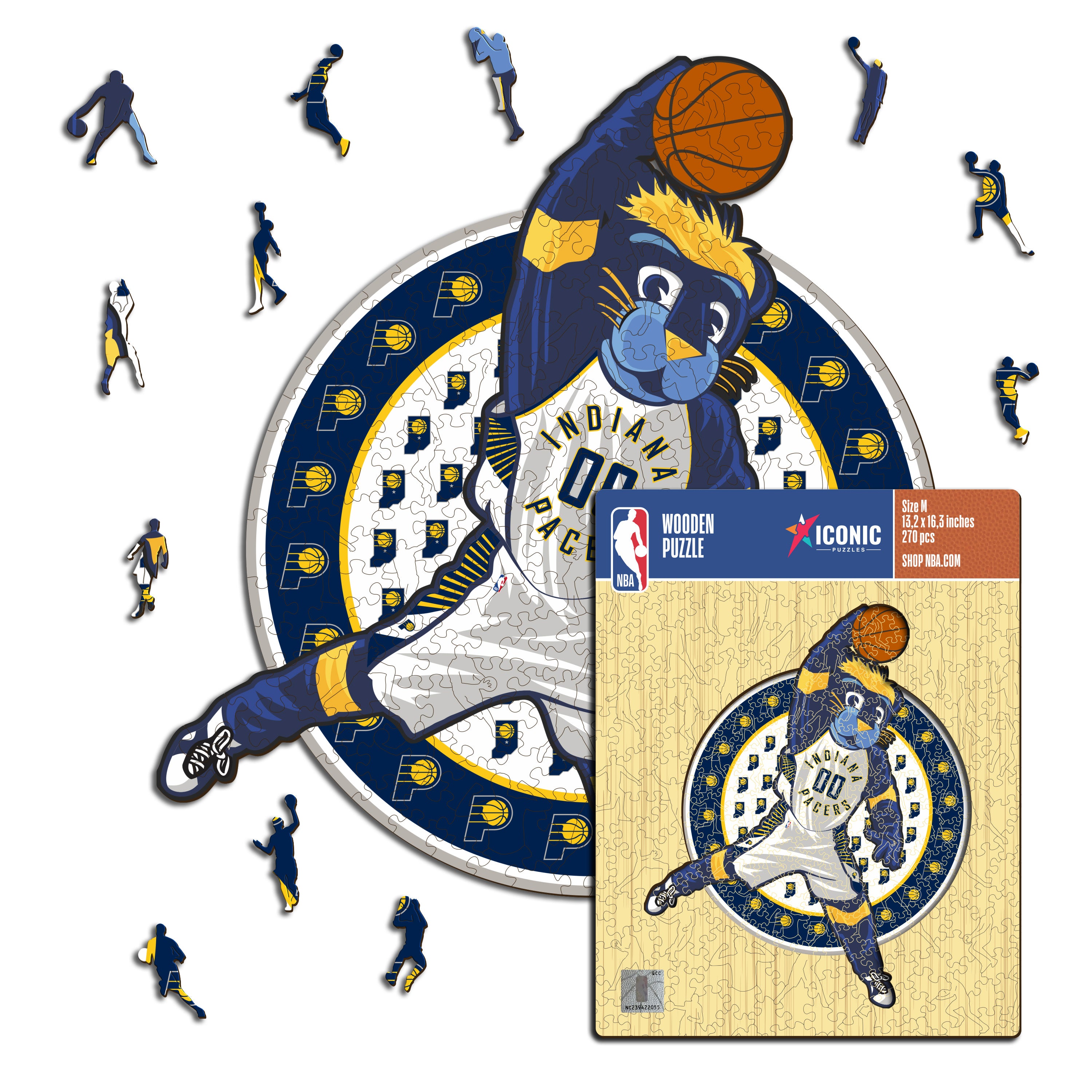 Indiana Pacers™ Mascot - Wooden Puzzle