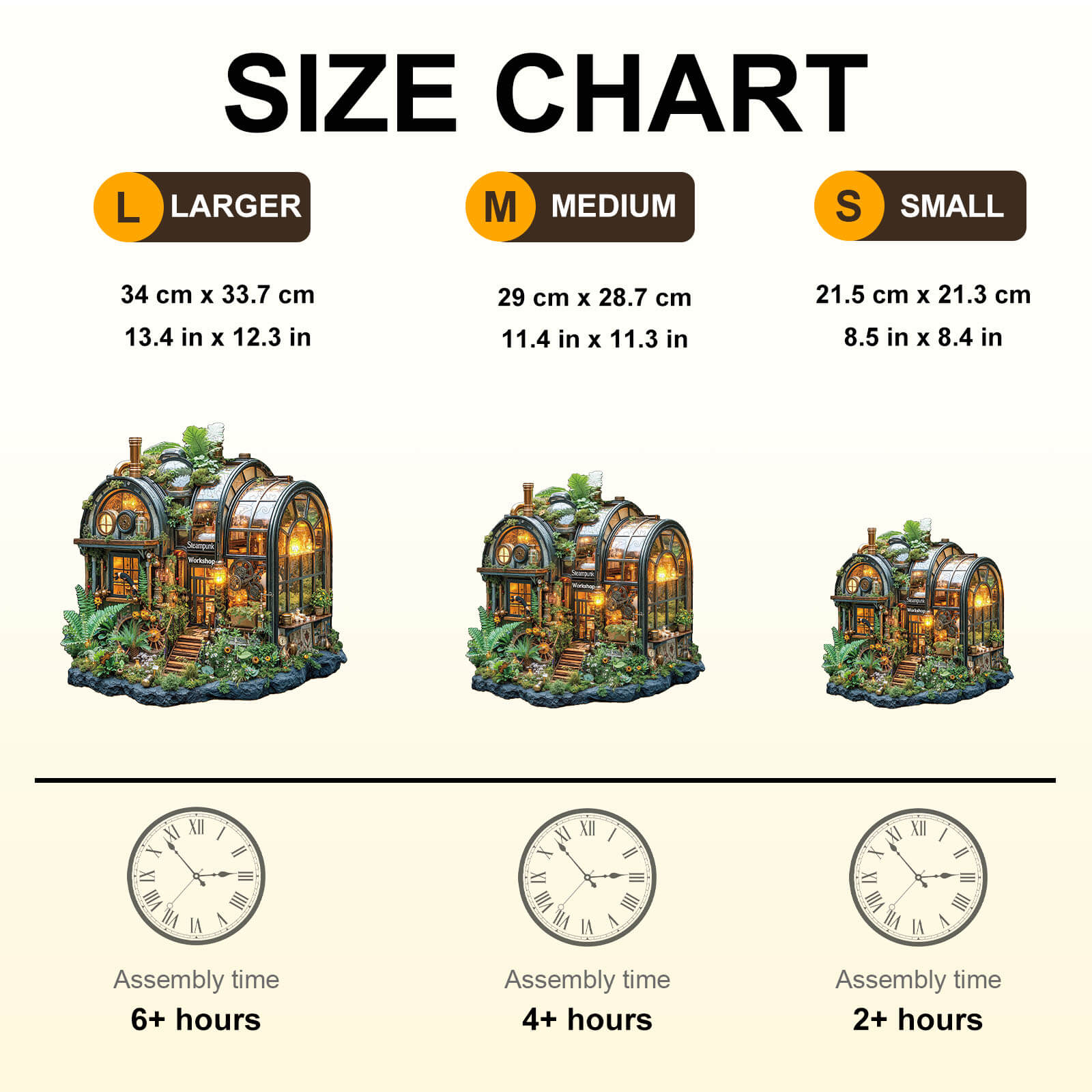 Steampunk greenhouse Wooden Jigsaw Puzzle