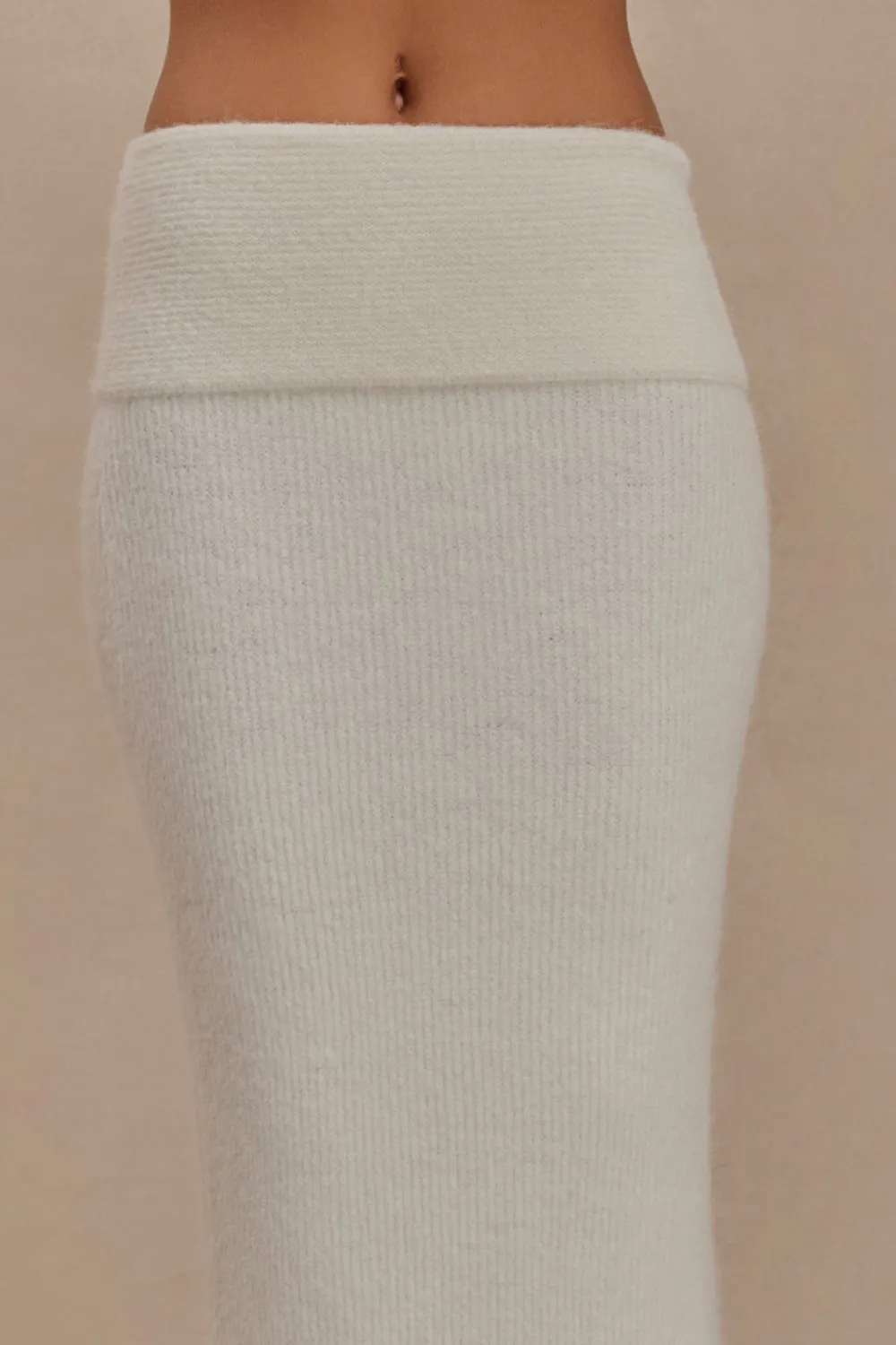 Knit Skirt With Maxi Overlay