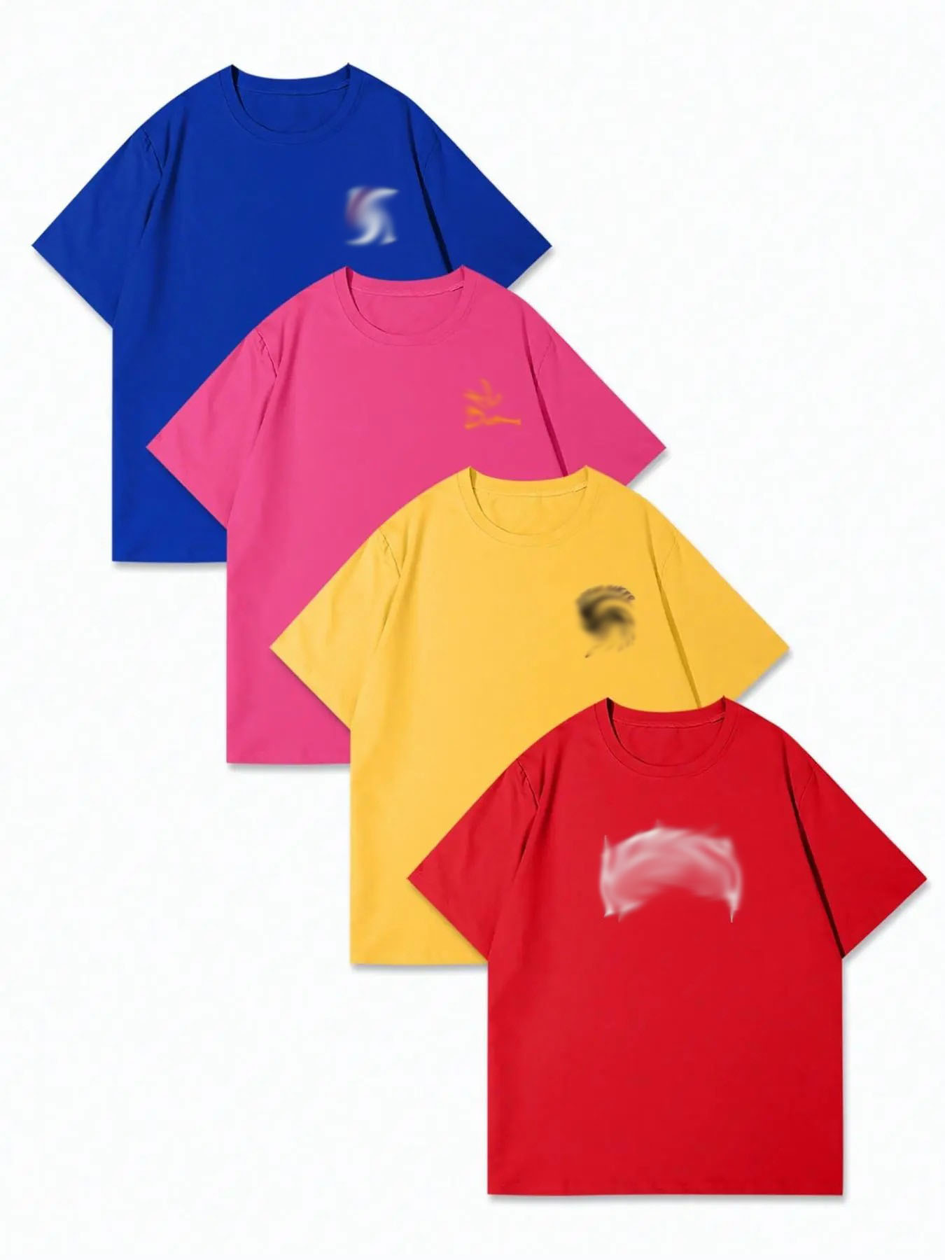 Men's Letter Print Short Sleeve Tee – Regular Fit Casual Crew Neck T-Shirt