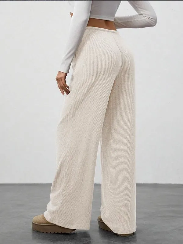 High Waist Comfortable Wide Leg Casual Pants