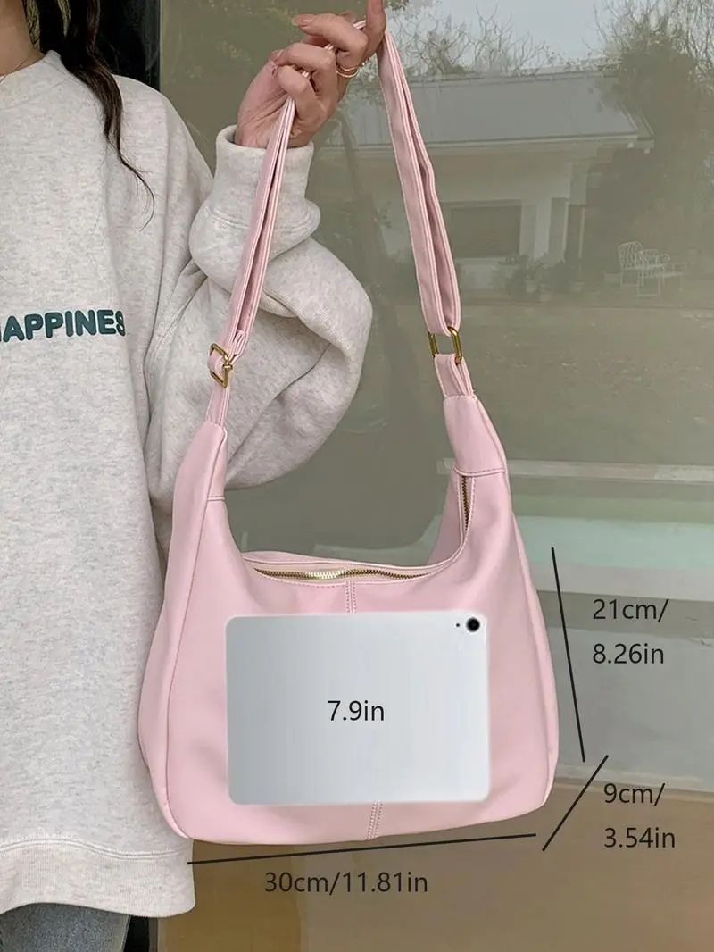 Women's Solid Color Shoulder Bag