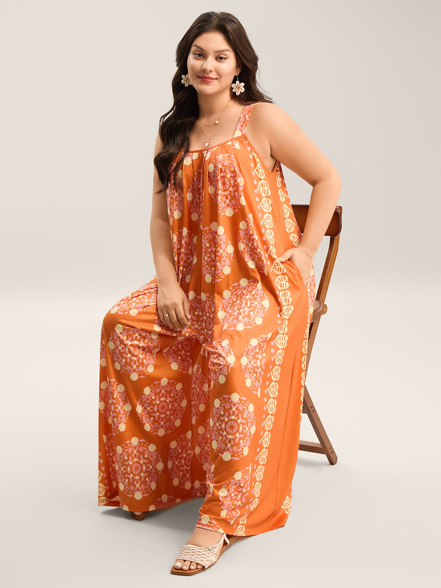 Sunkissed Stretchy Adjustable Strap Jumpsuit